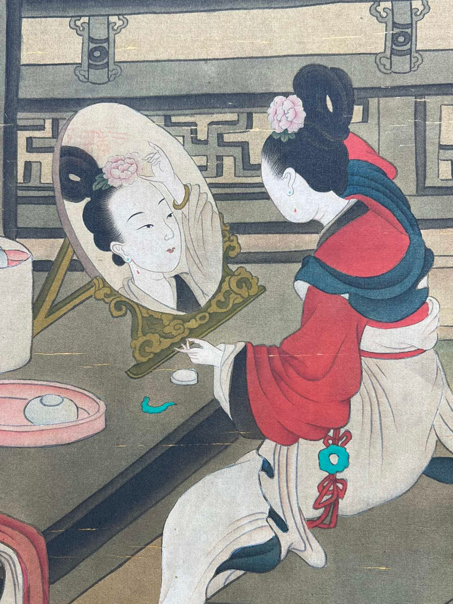 Chinese scroll painting Zhou Wenju