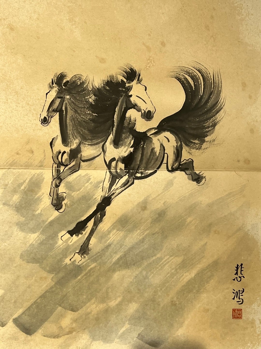 Chinese scroll painting Xu Beihong