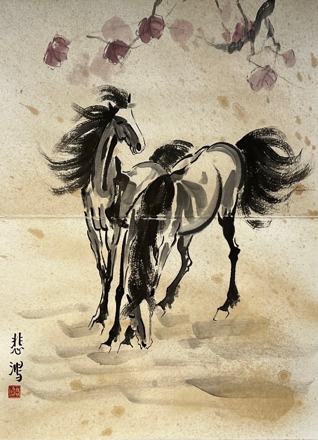 Chinese scroll painting Xu Beihong