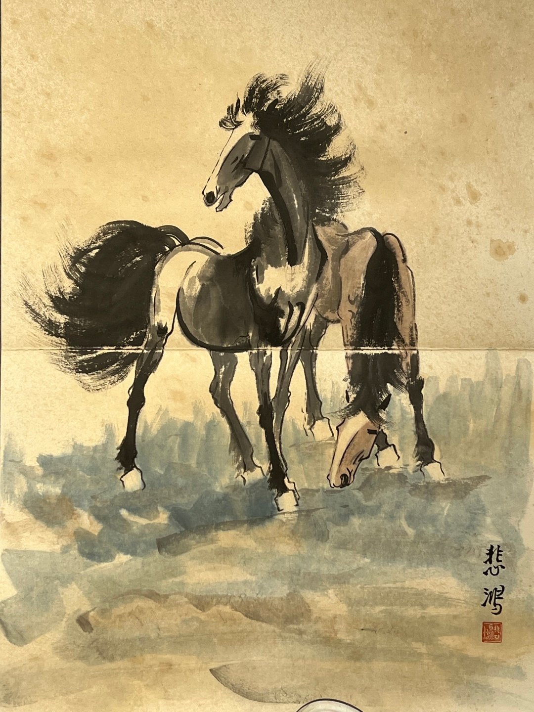 Chinese scroll painting Xu Beihong