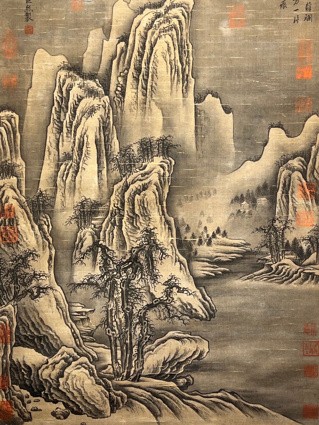 Chinese scroll painting Giant Ran