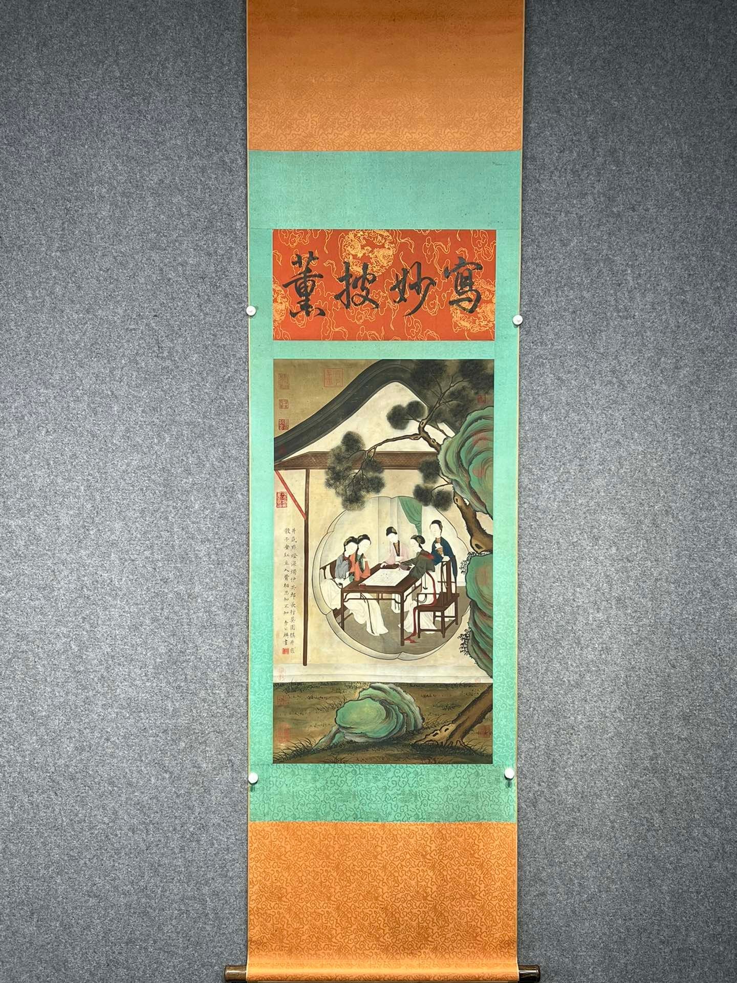 Chinese scroll painting Li Gonglin s