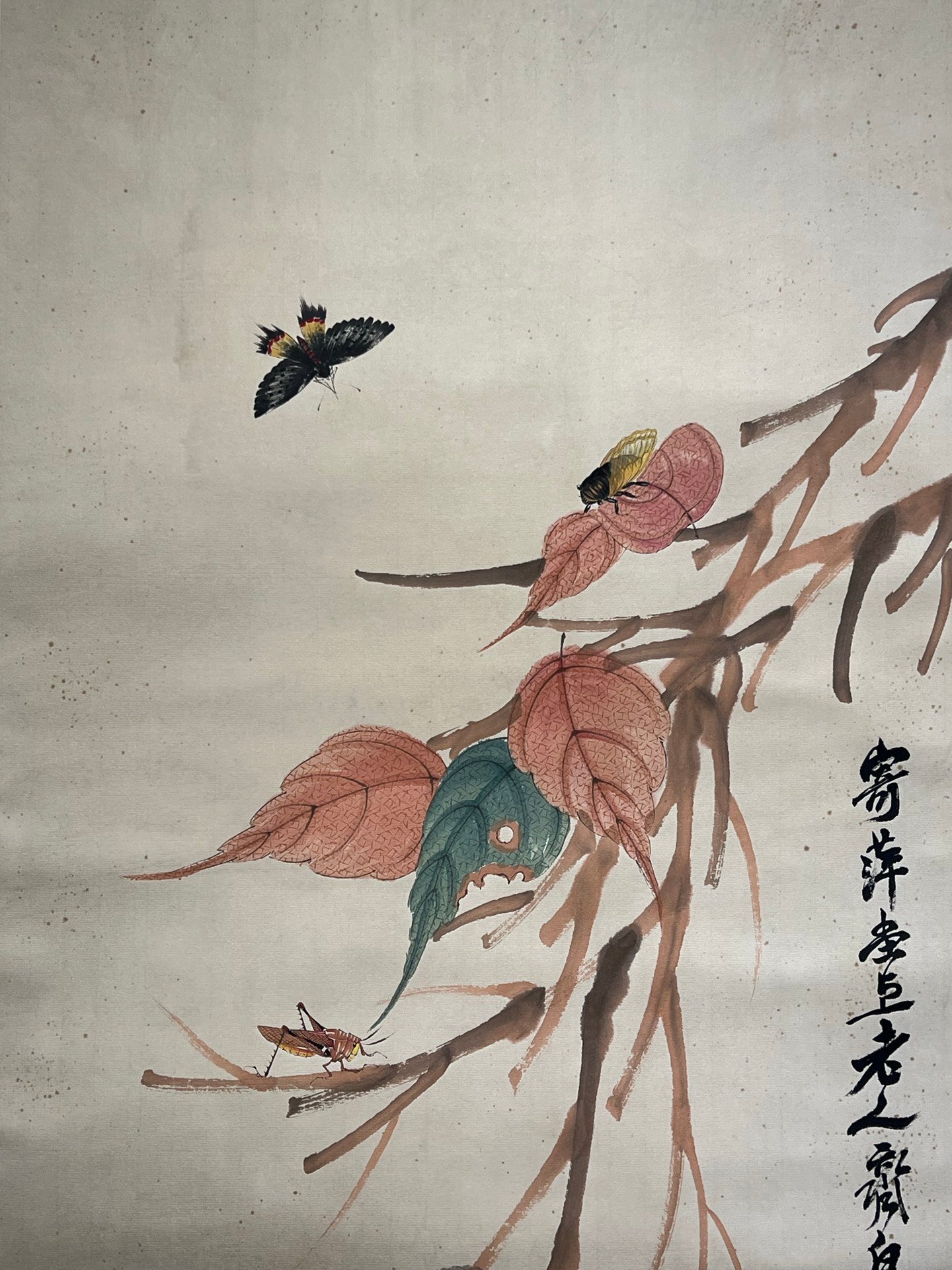 Chinese scroll painting Qi Baish