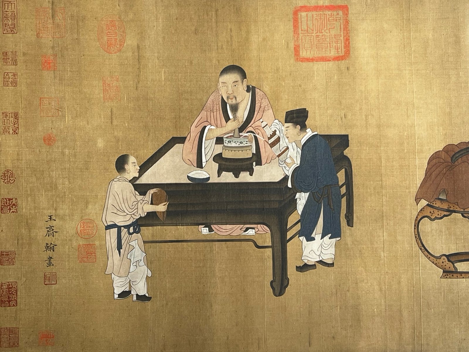 Chinese scroll painting Wang Qihan