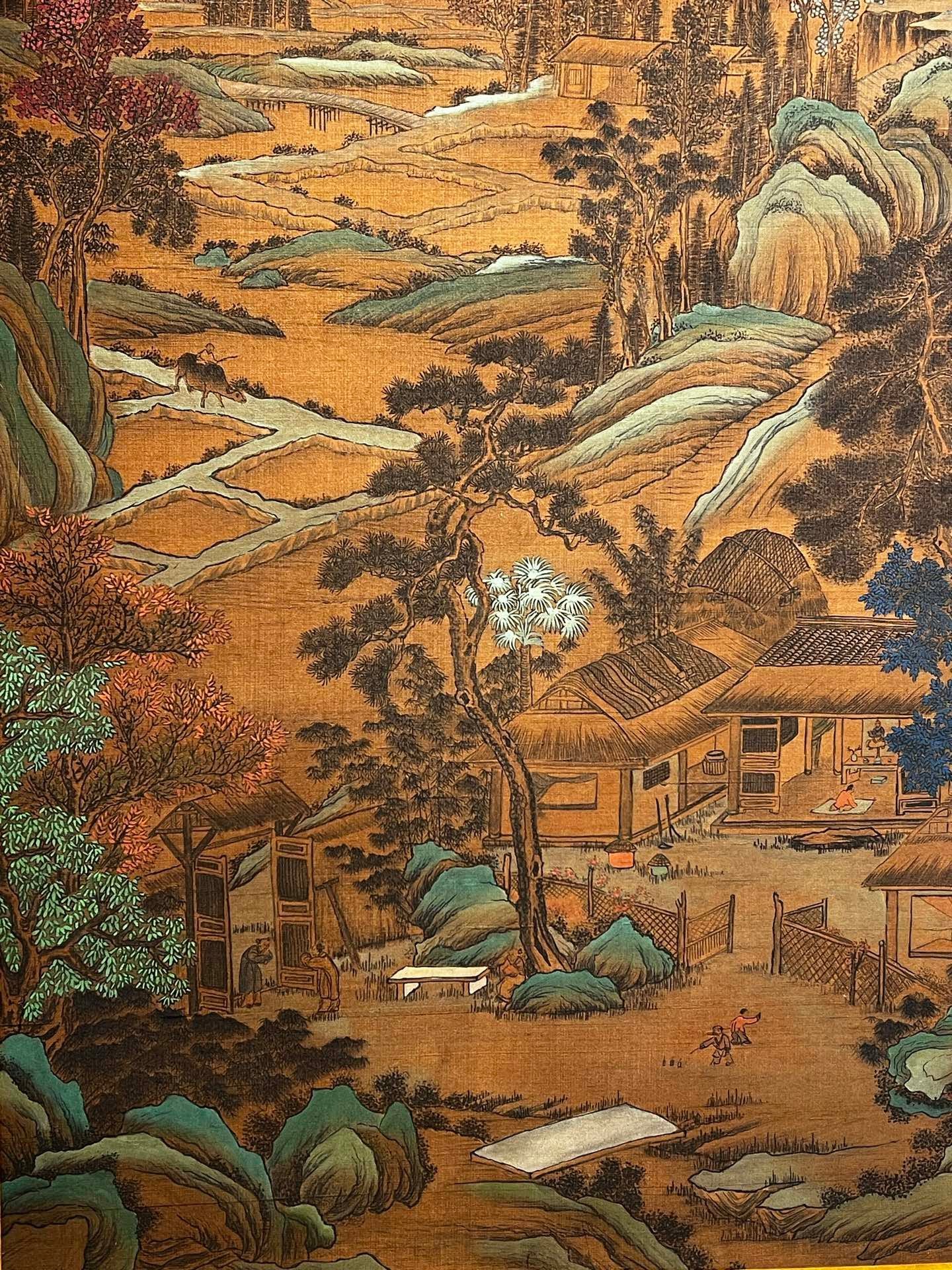 Chinese scroll painting Qin Shi Huang