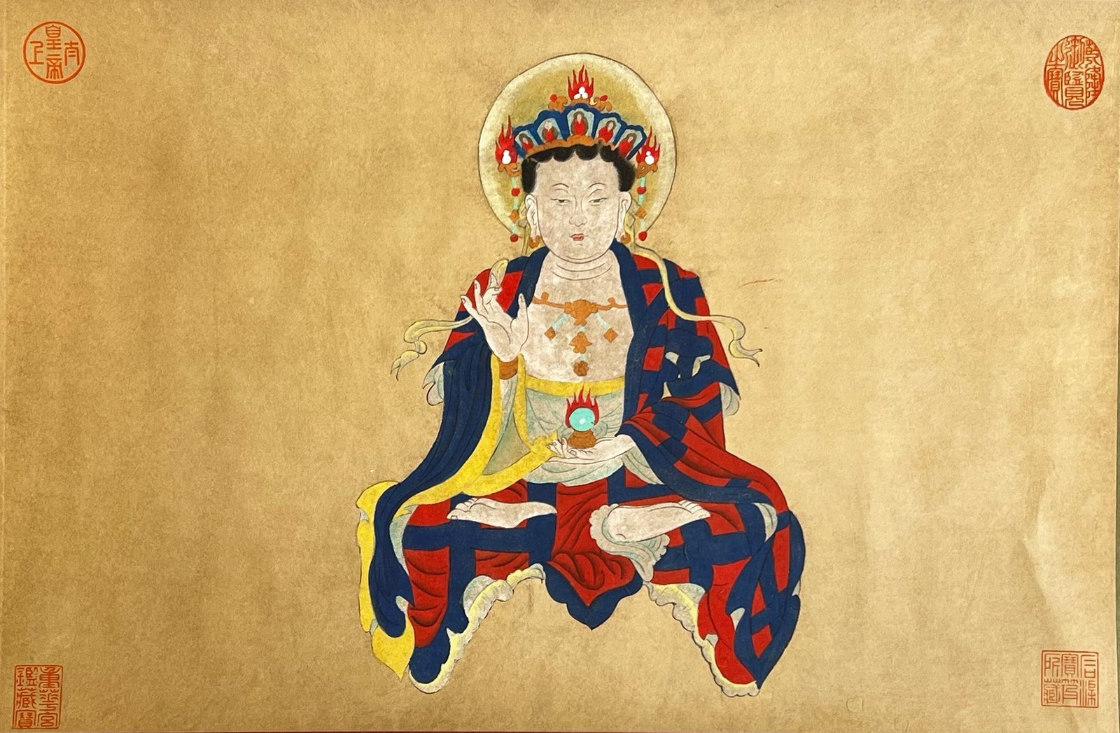 Chinese scroll painting Suiren
