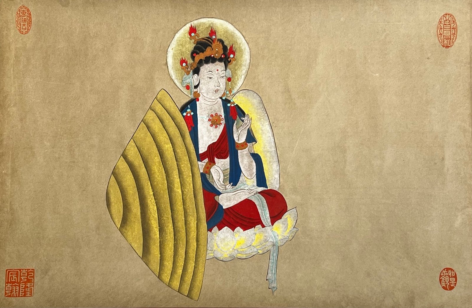 Chinese scroll painting Suiren