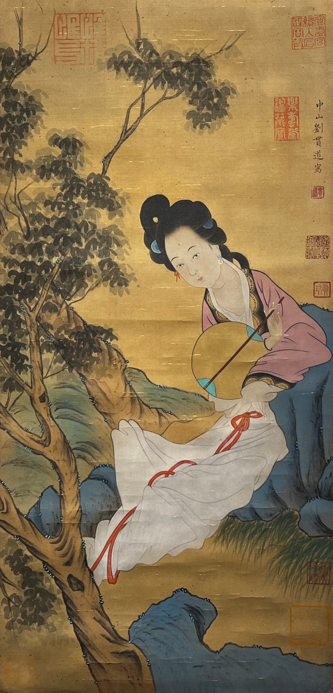Chinese scroll painting Liu Guandao