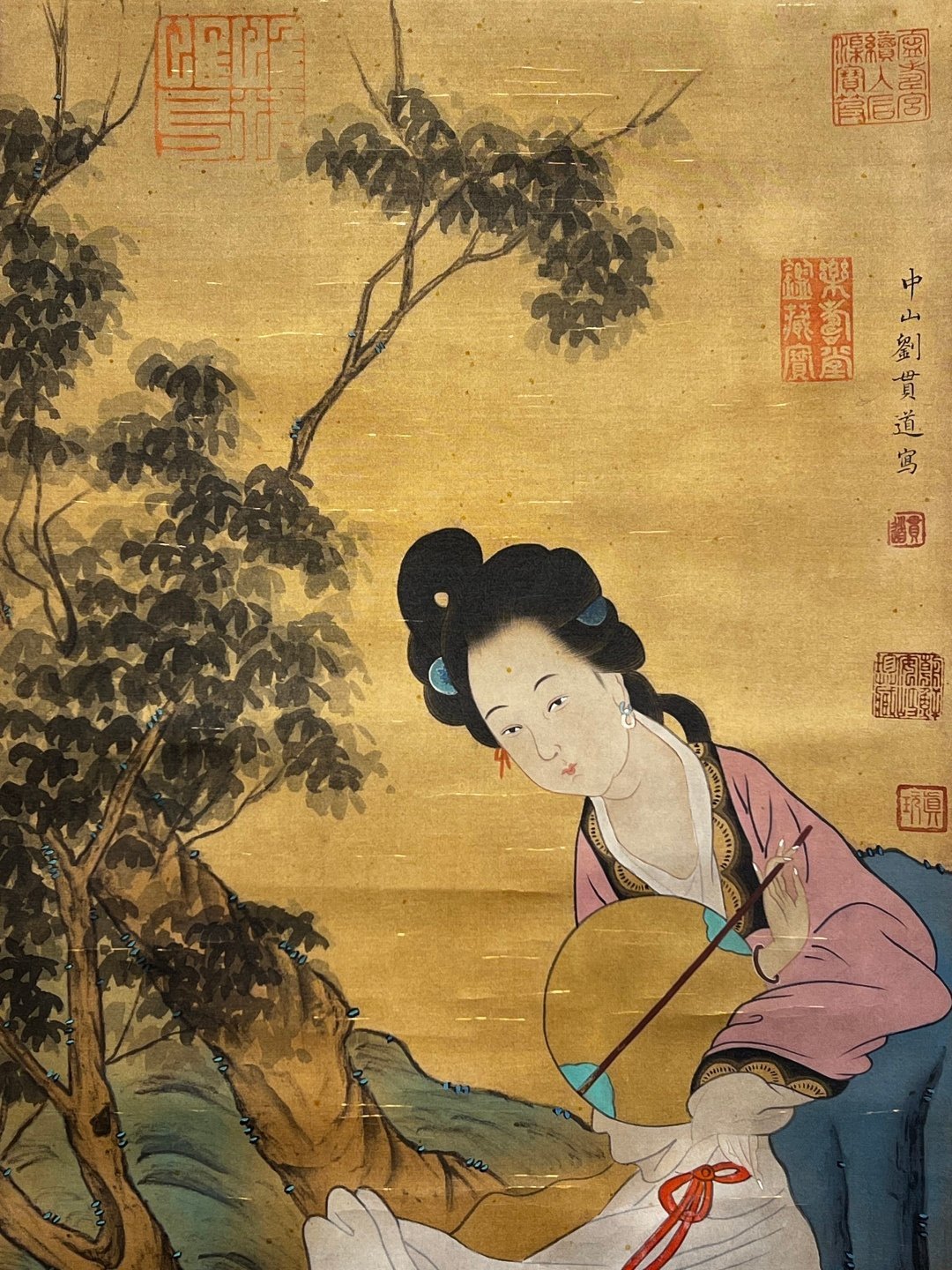 Chinese scroll painting Liu Guandao