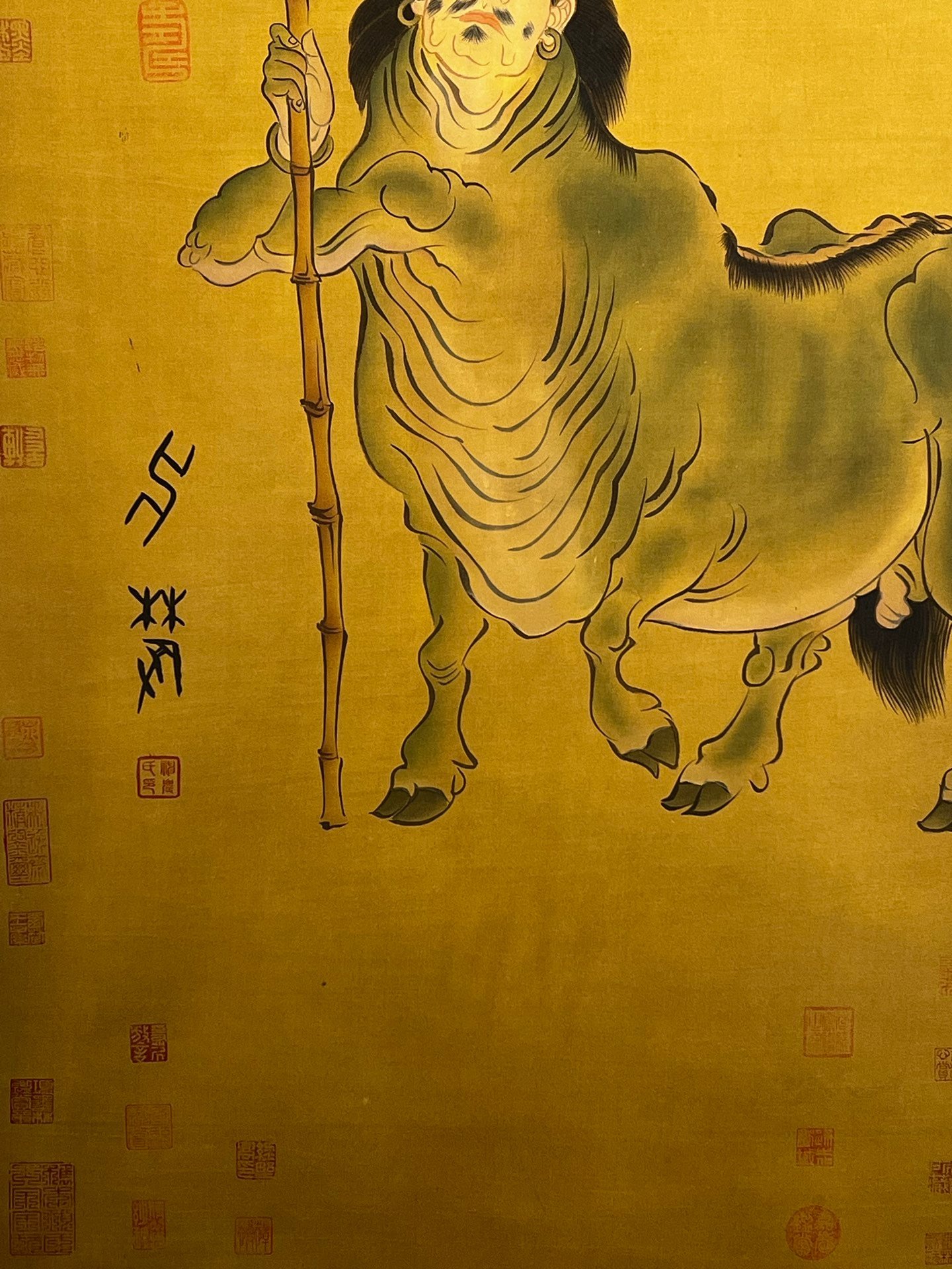 Chinese scroll painting Shennong