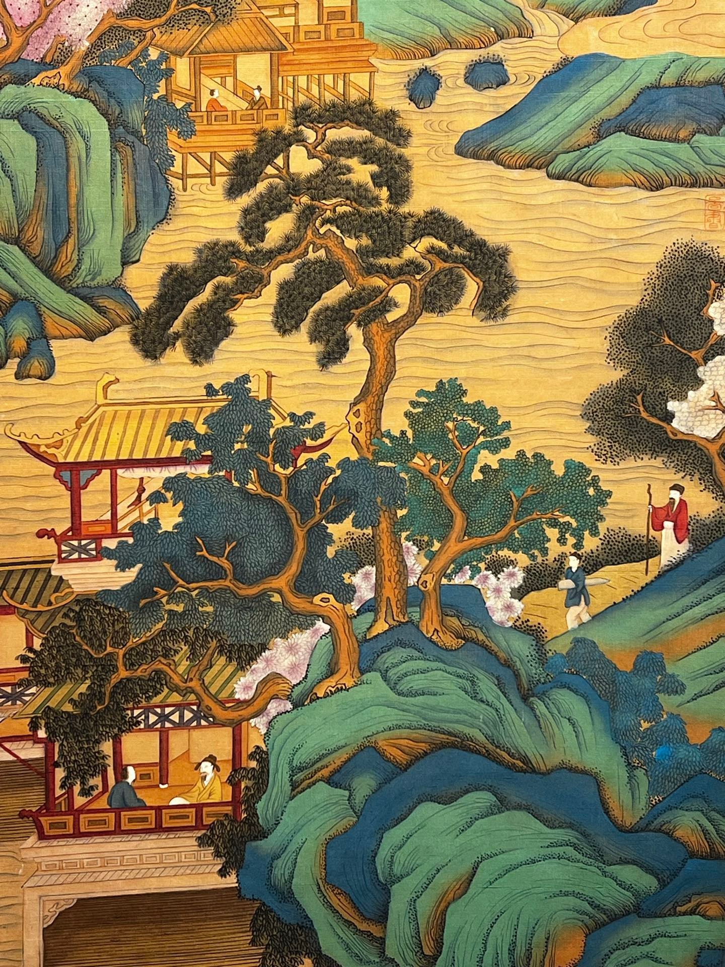 Chinese scroll painting Tang Taizong