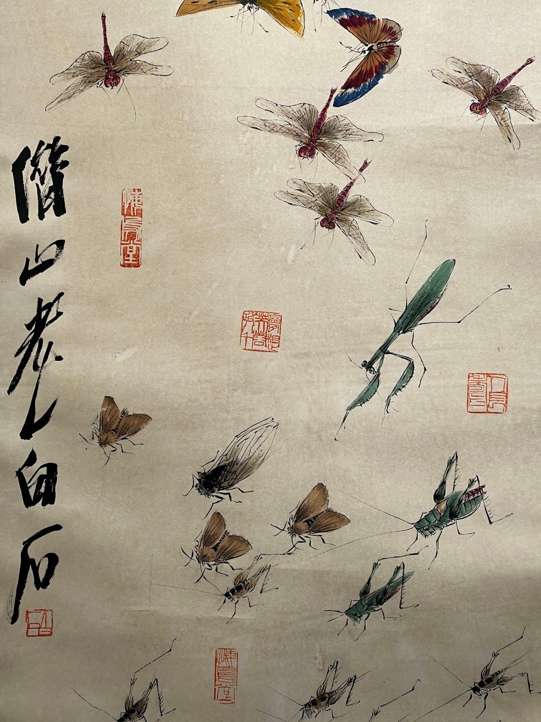 Chinese scroll painting Qi Baishi