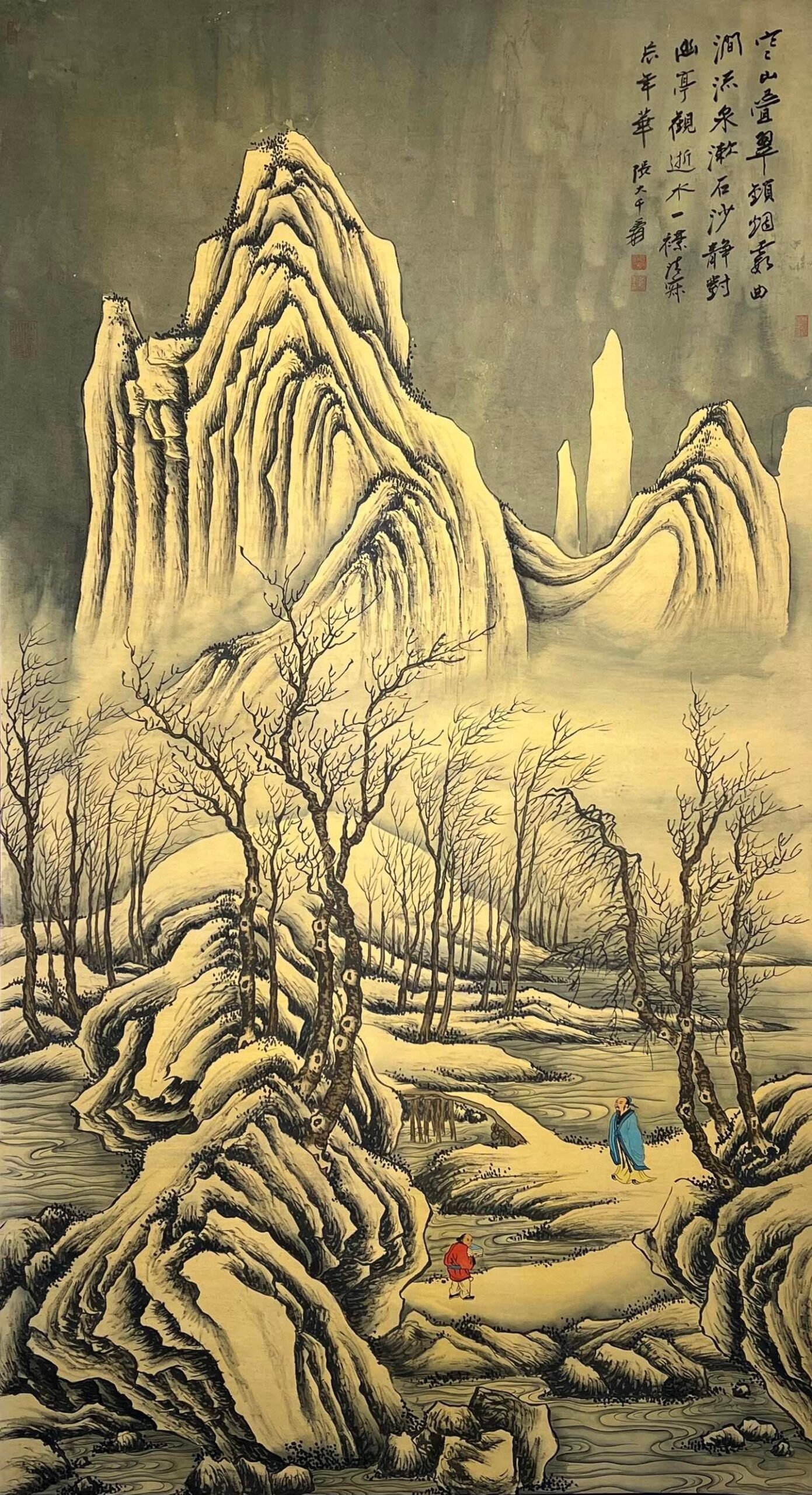 Chinese scroll painting Zhang Daqian