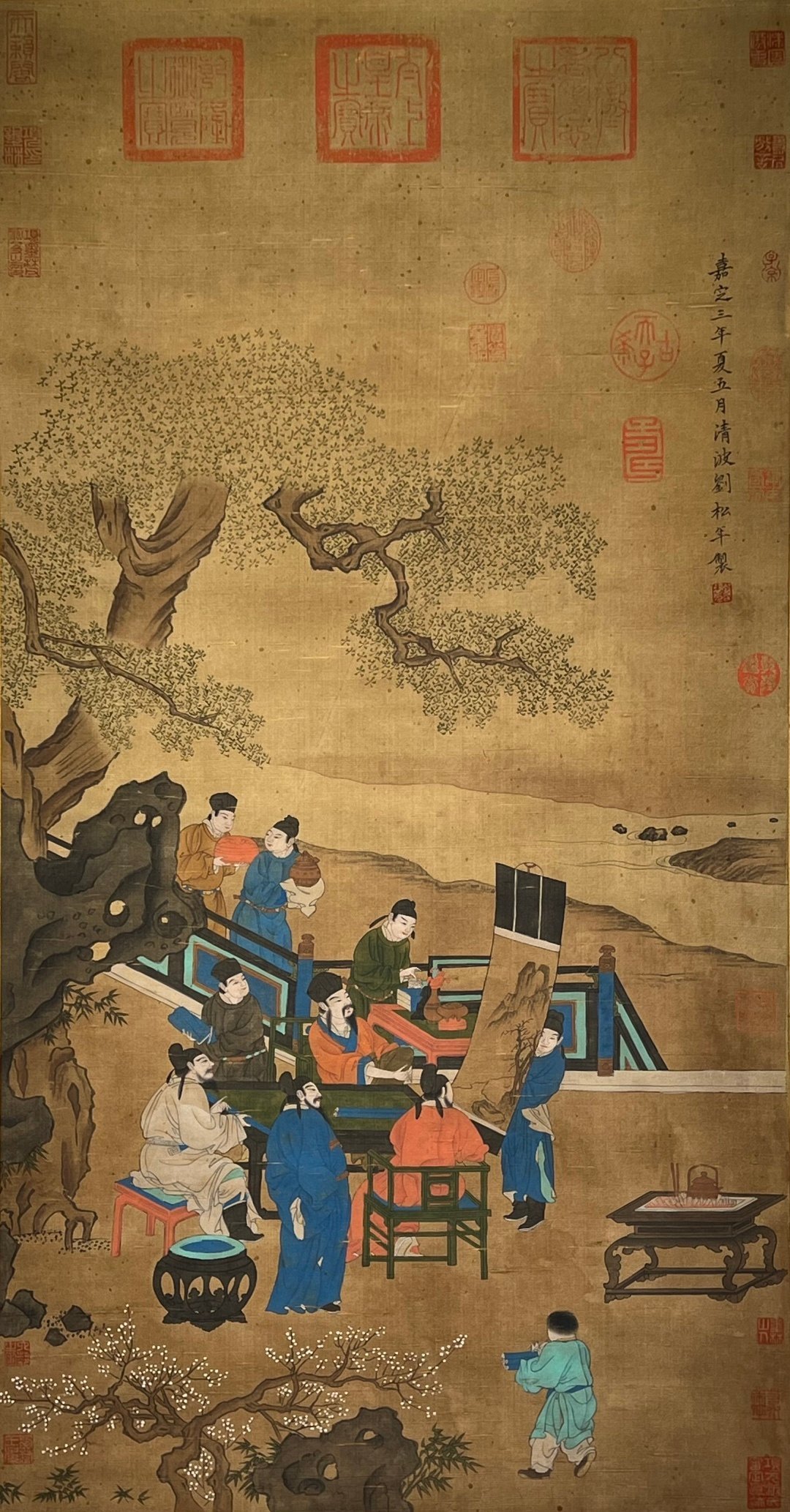 Chinese scroll painting Liu Songnian