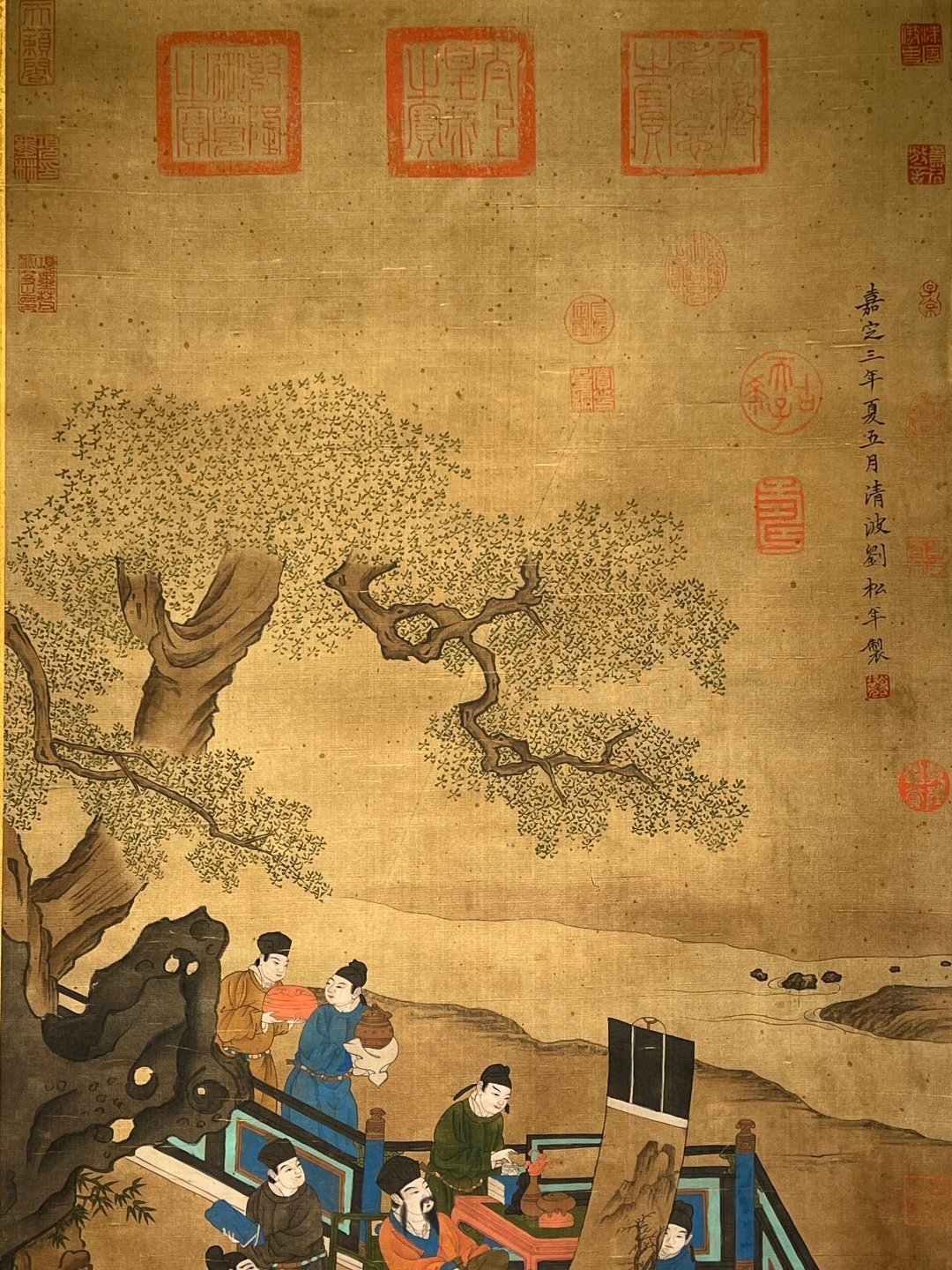 Chinese scroll painting Liu Songnian