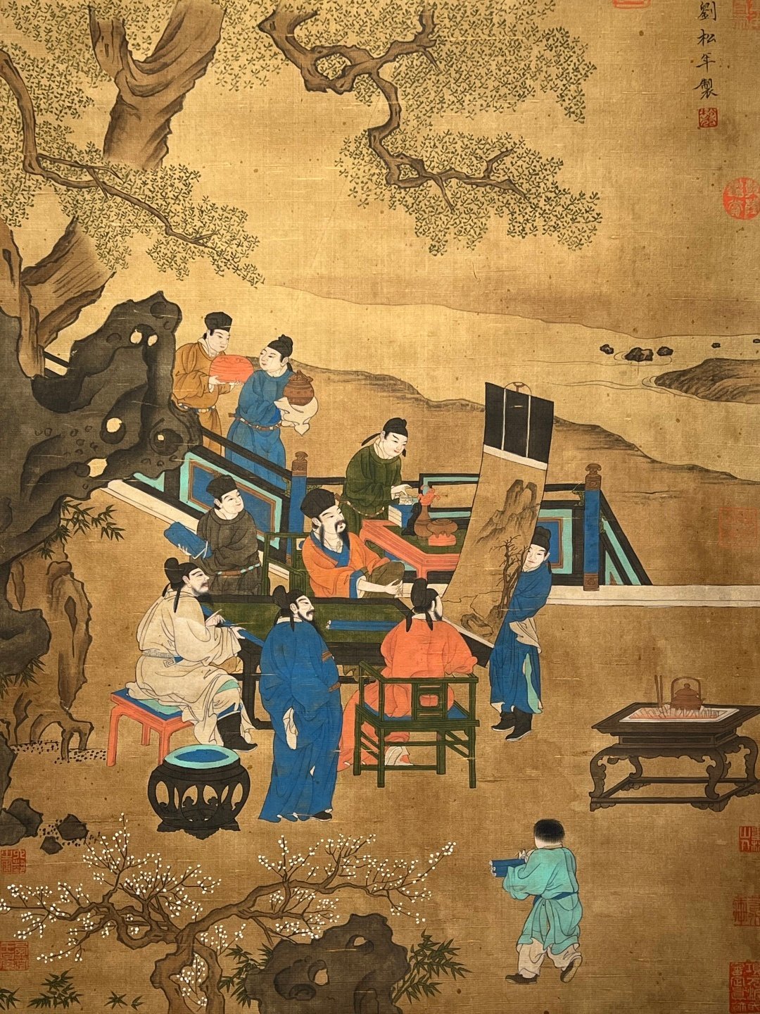 Chinese scroll painting Liu Songnian