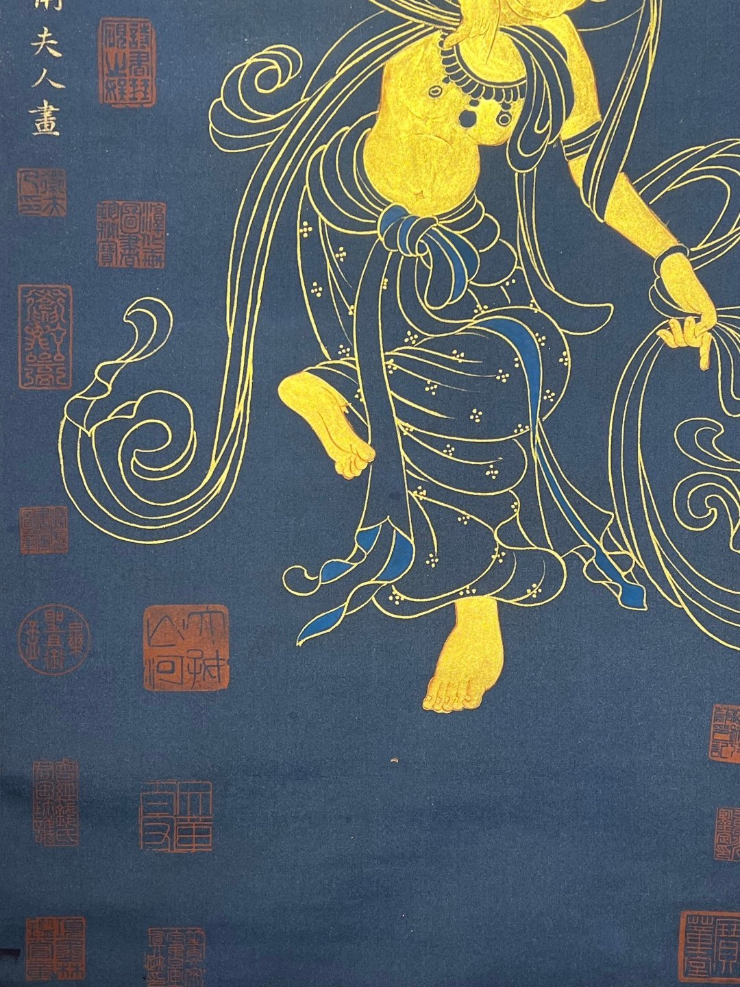 Chinese scroll painting Lady Wei