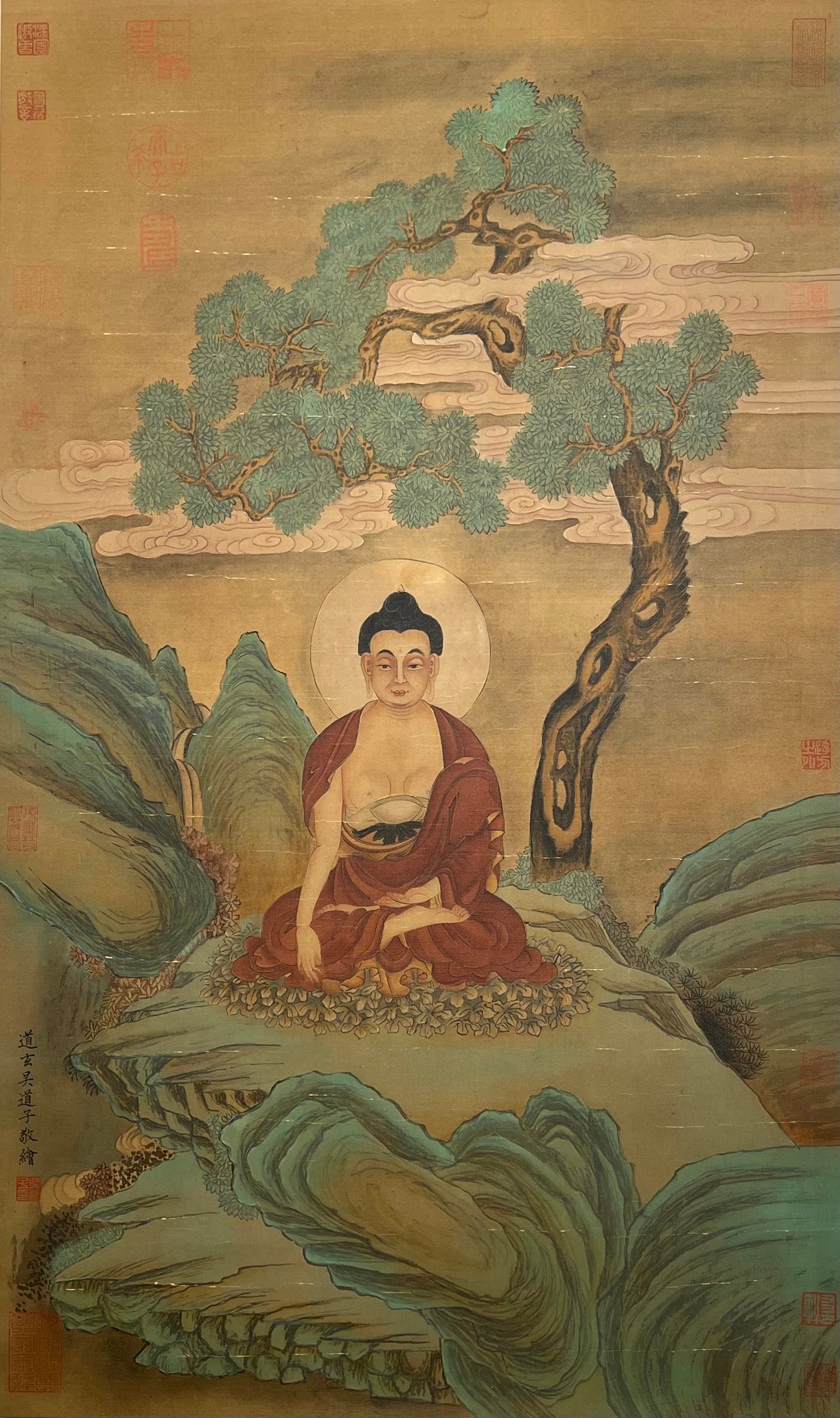 Chinese scroll painting Wu Daozi