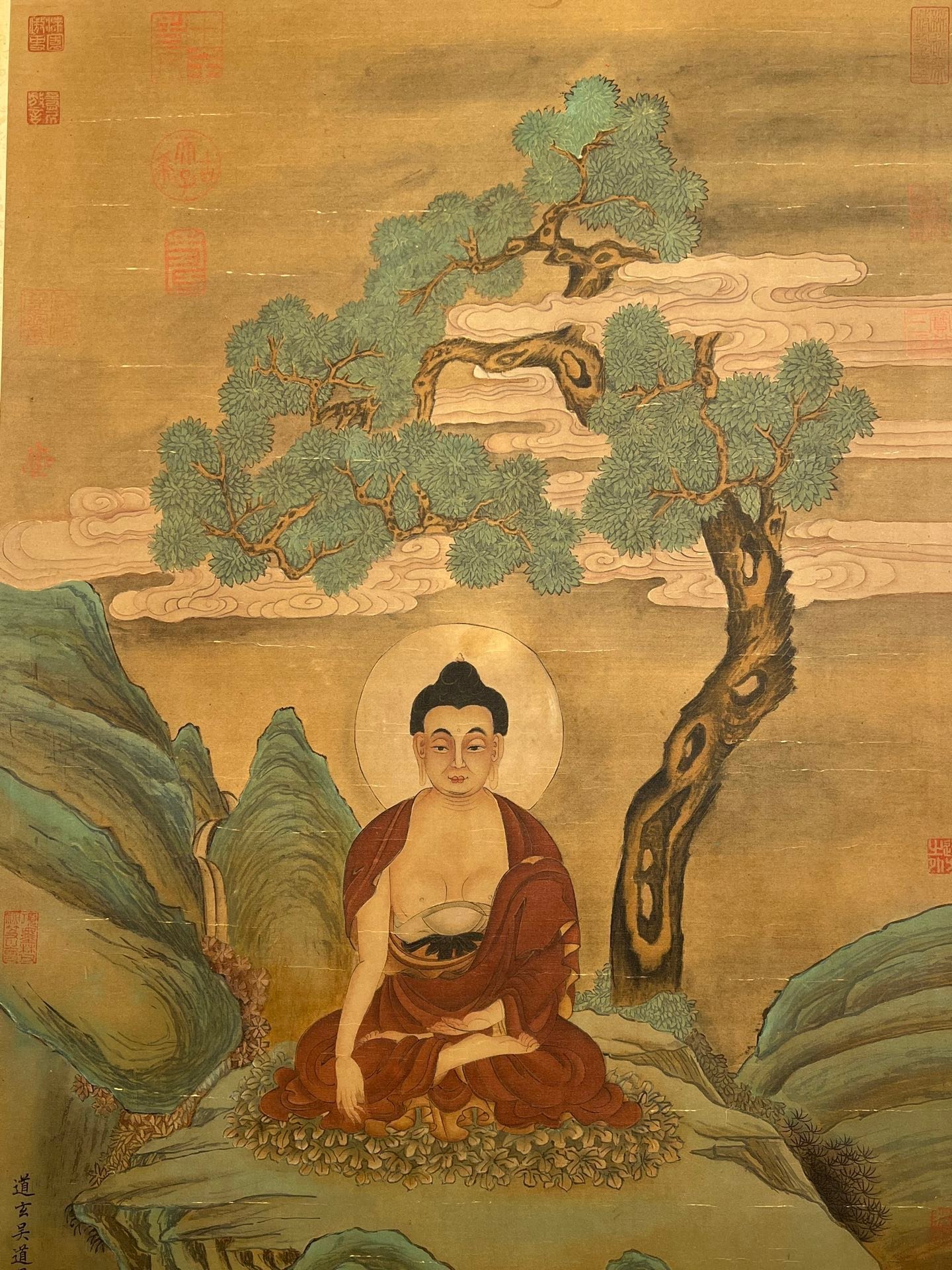 Chinese scroll painting Wu Daozi