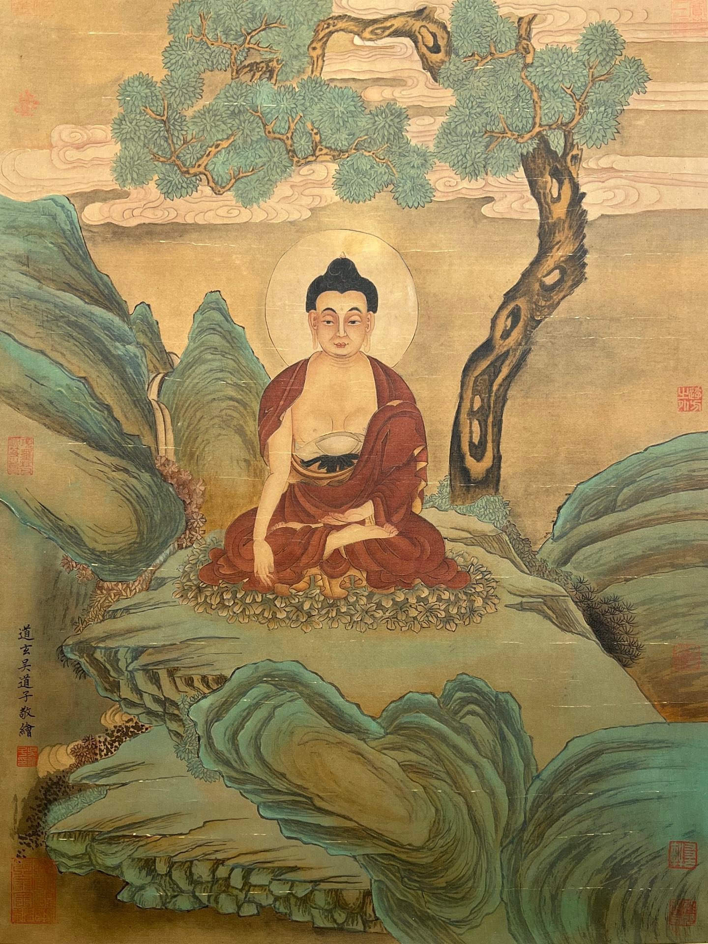Chinese scroll painting Wu Daozi