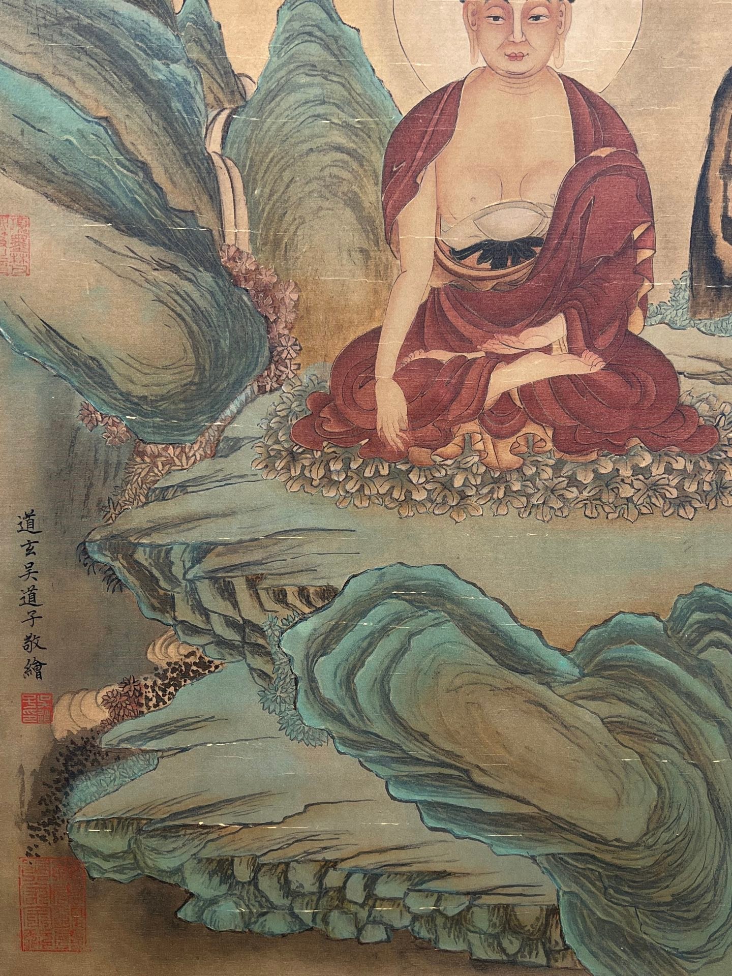 Chinese scroll painting Wu Daozi