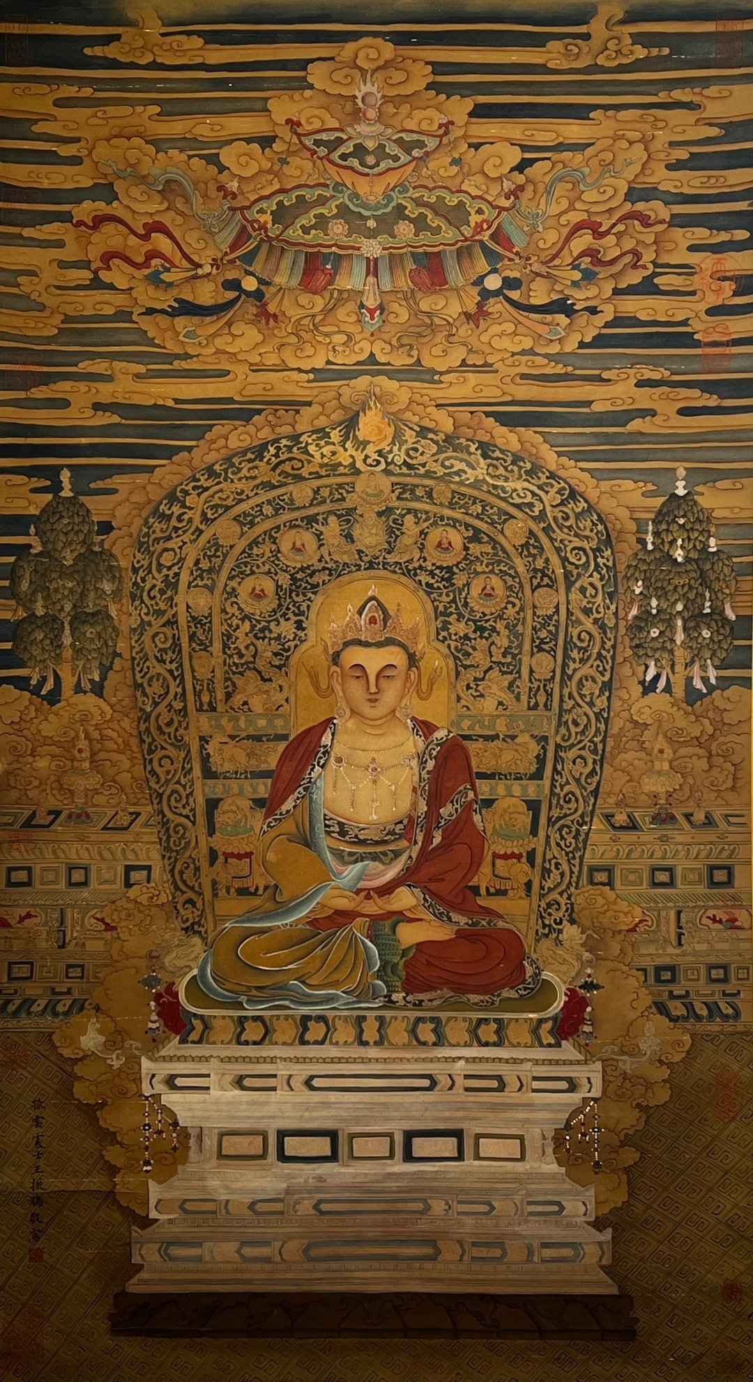 Chinese scroll painting Wang Zhenpeng