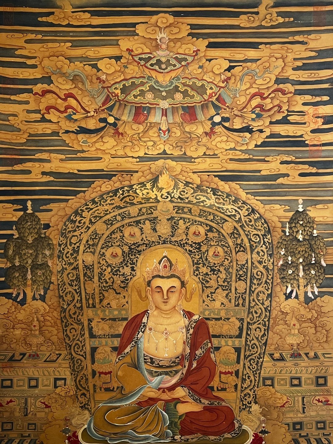 Chinese scroll painting Wang Zhenpeng