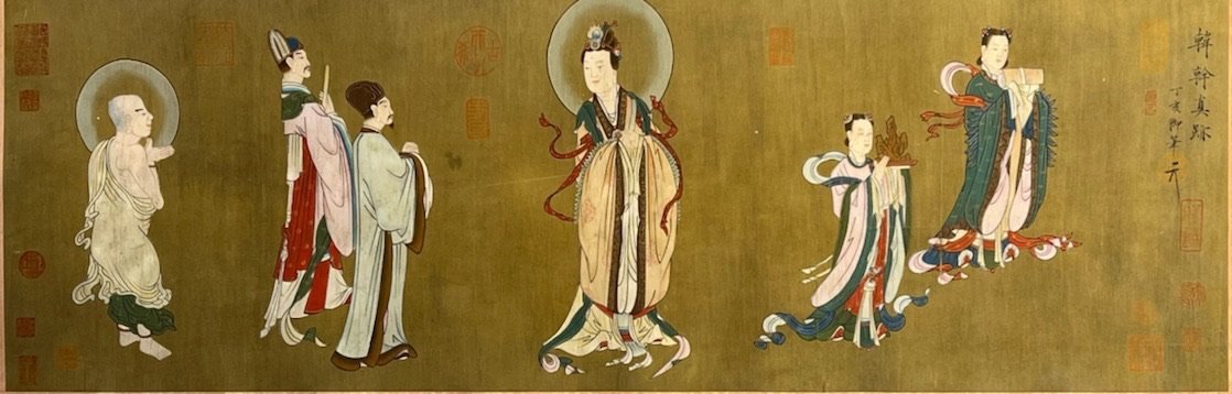 Chinese scroll painting Han Gan