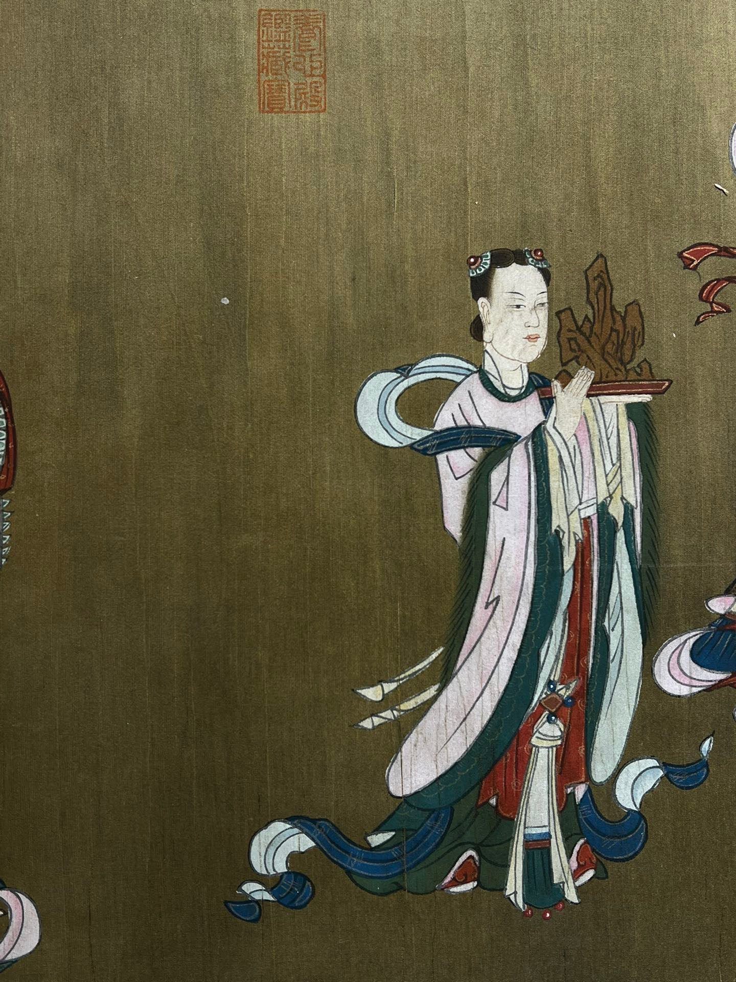 Chinese scroll painting Han Gan