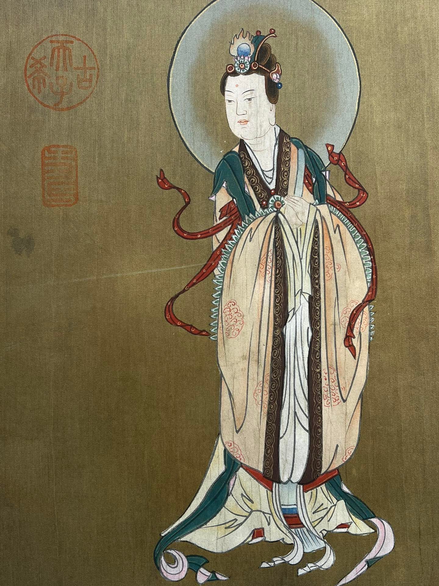 Chinese scroll painting Han Gan