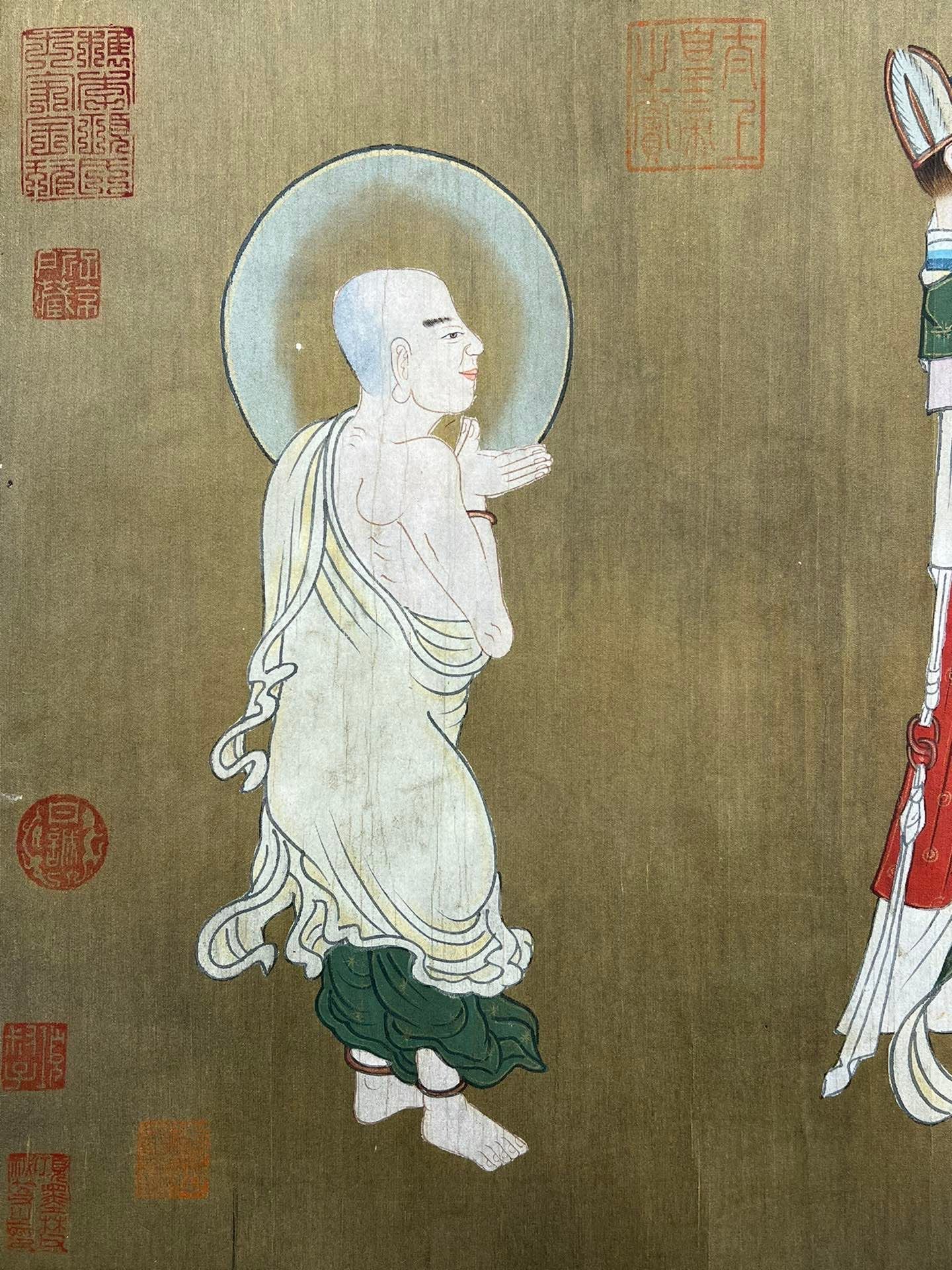 Chinese scroll painting Han Gan
