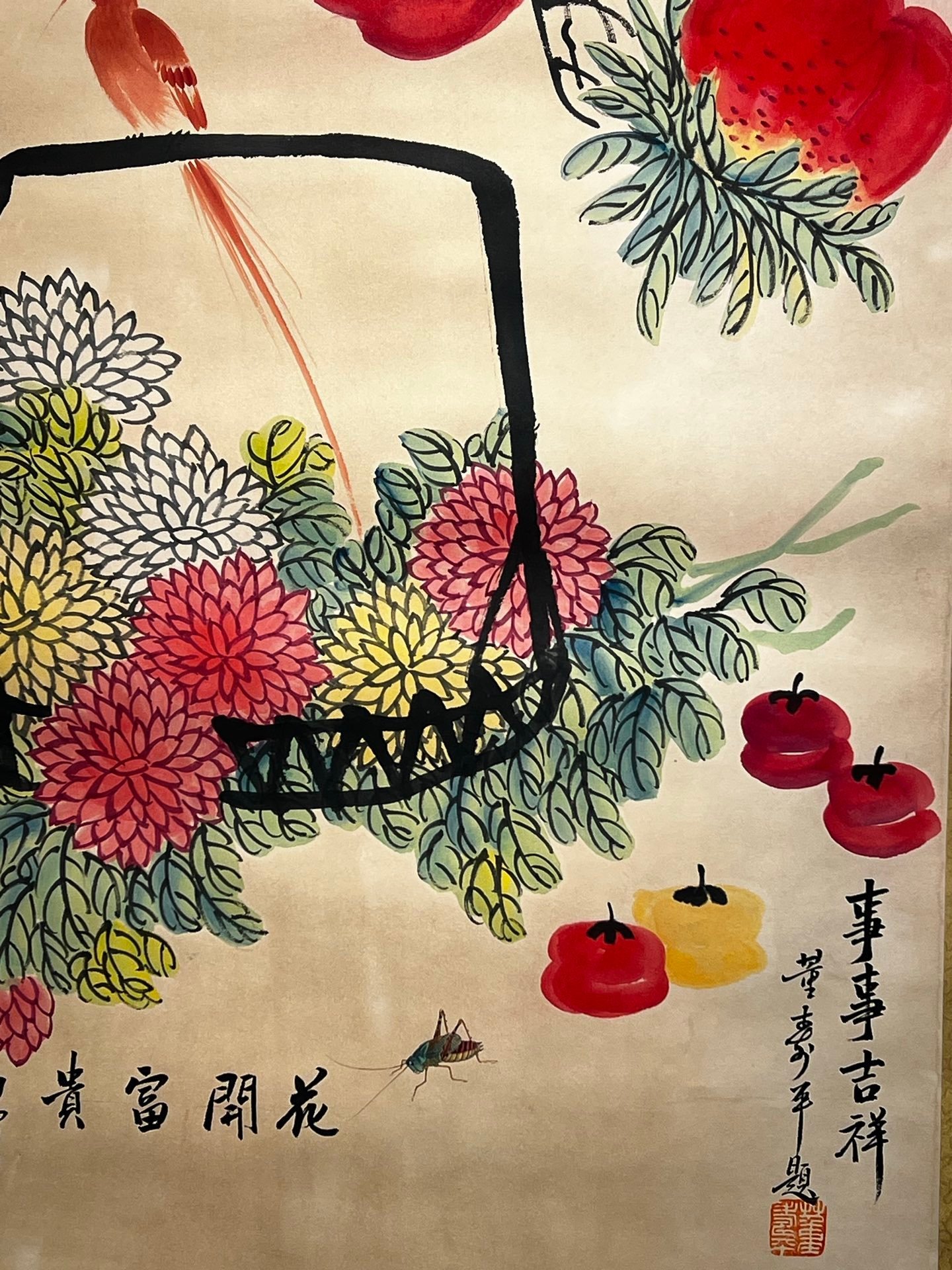 Chinese scroll painting Qi Baishi