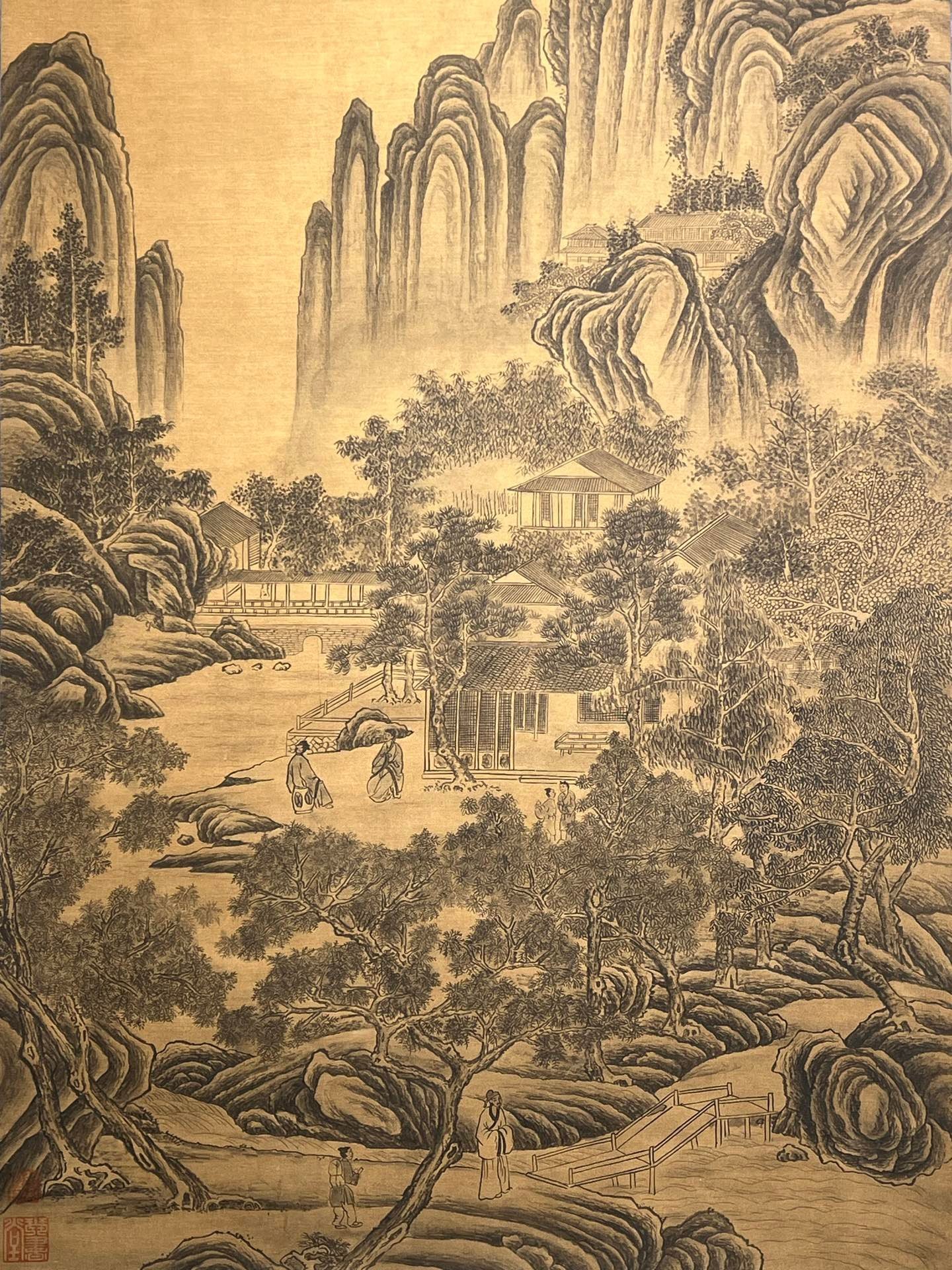 Chinese scroll painting Tang Yin