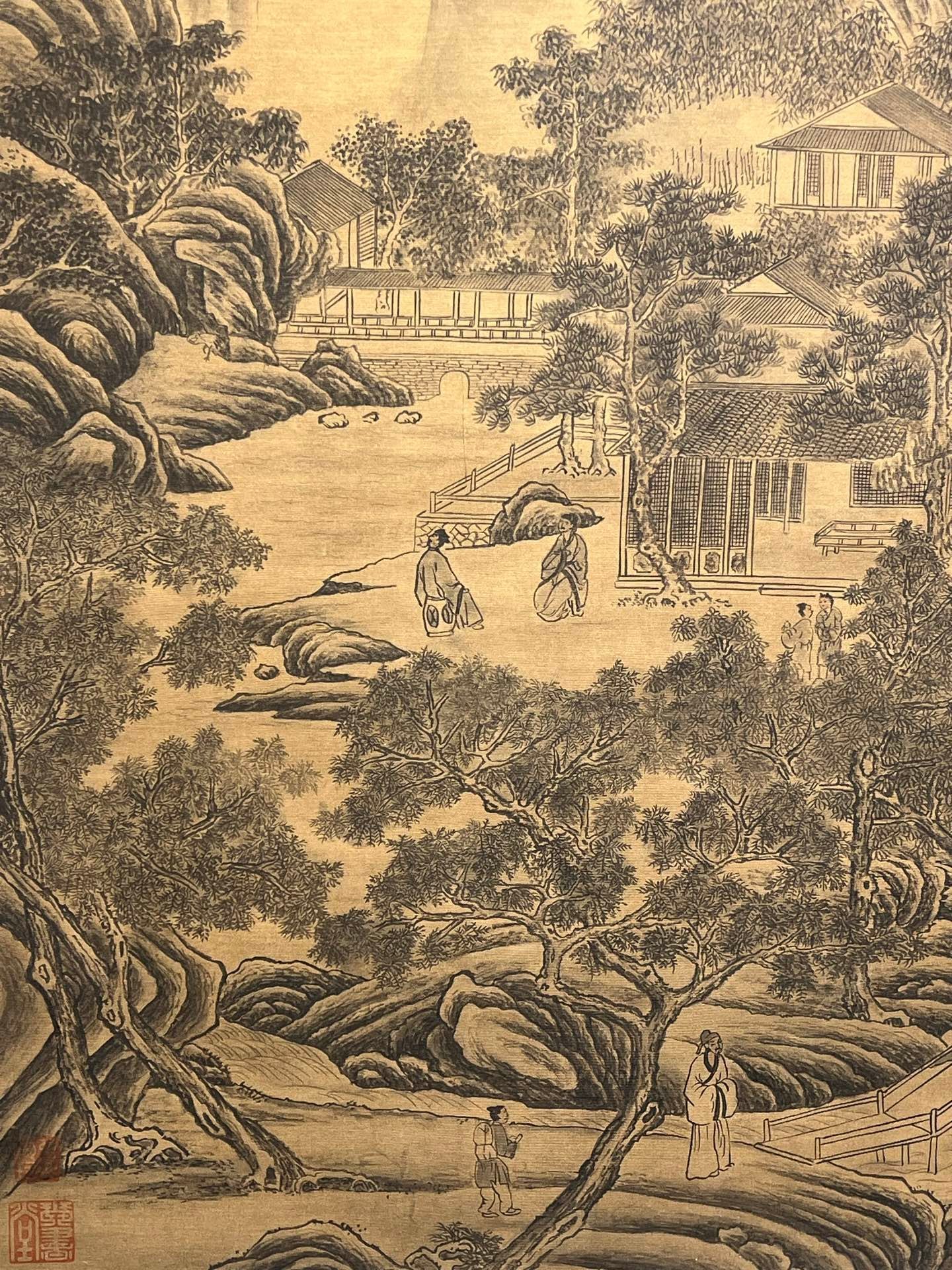 Chinese scroll painting Tang Yin