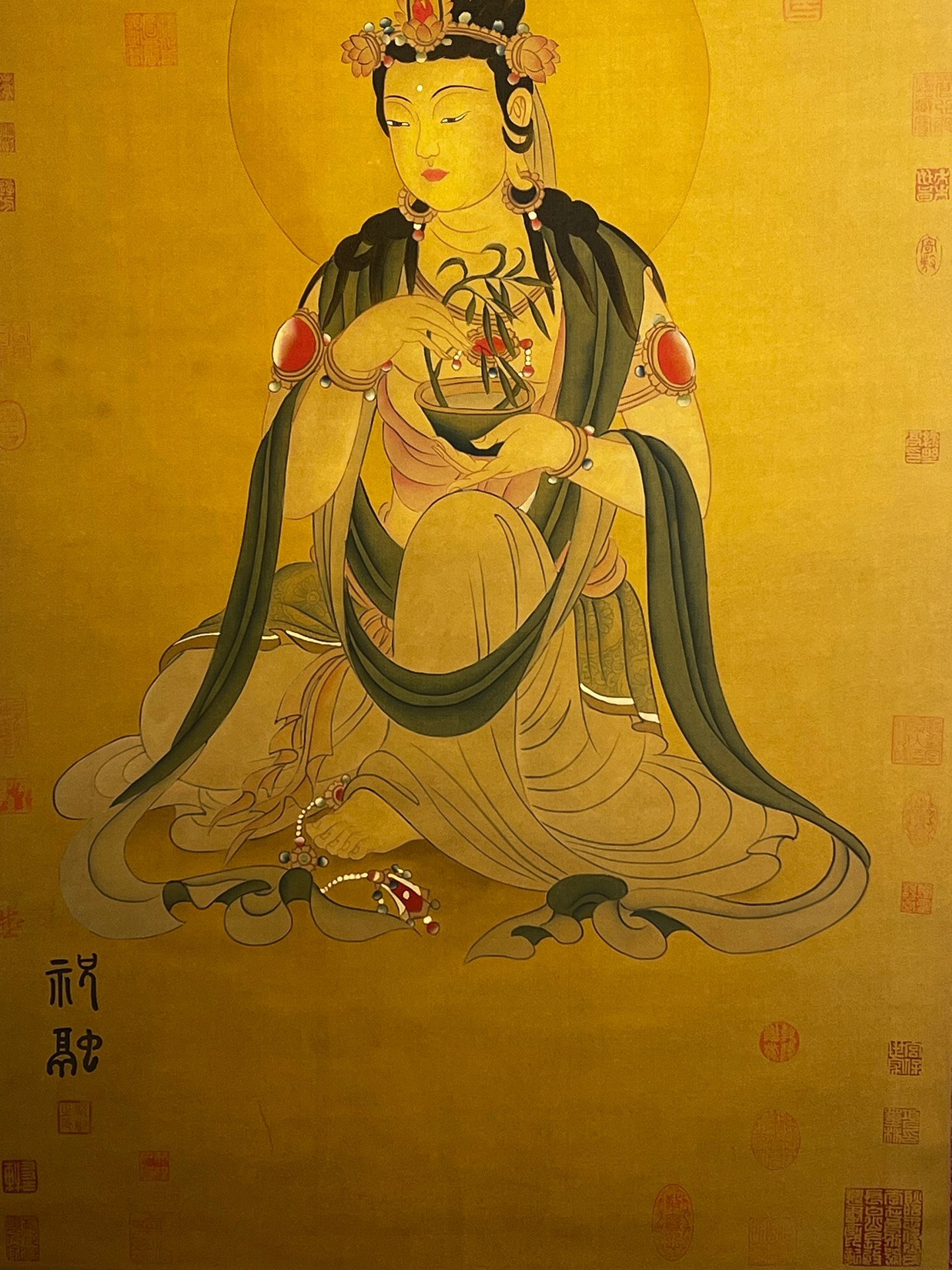Chinese scroll painting Zhu Rong
