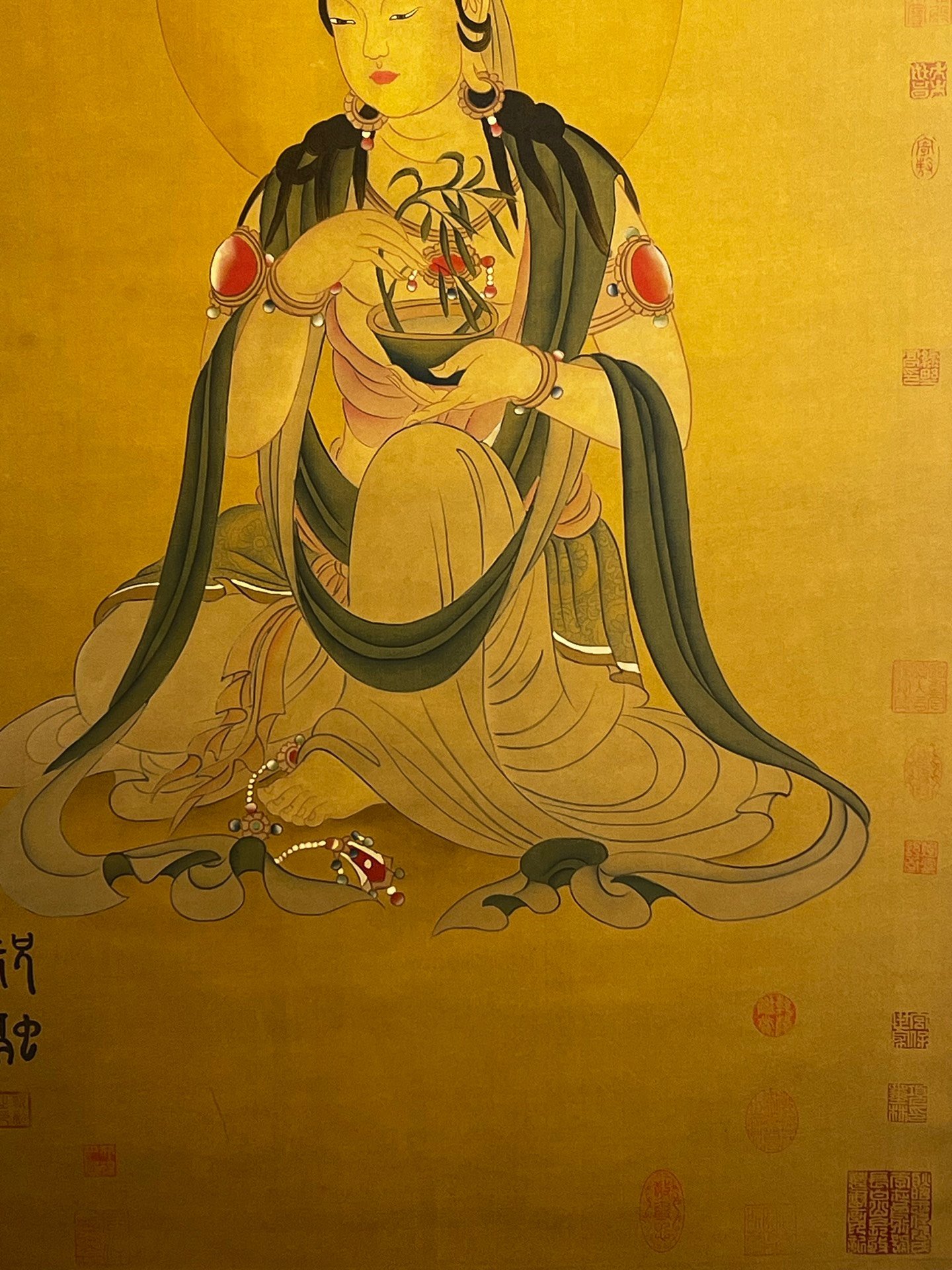 Chinese scroll painting Zhu Rong