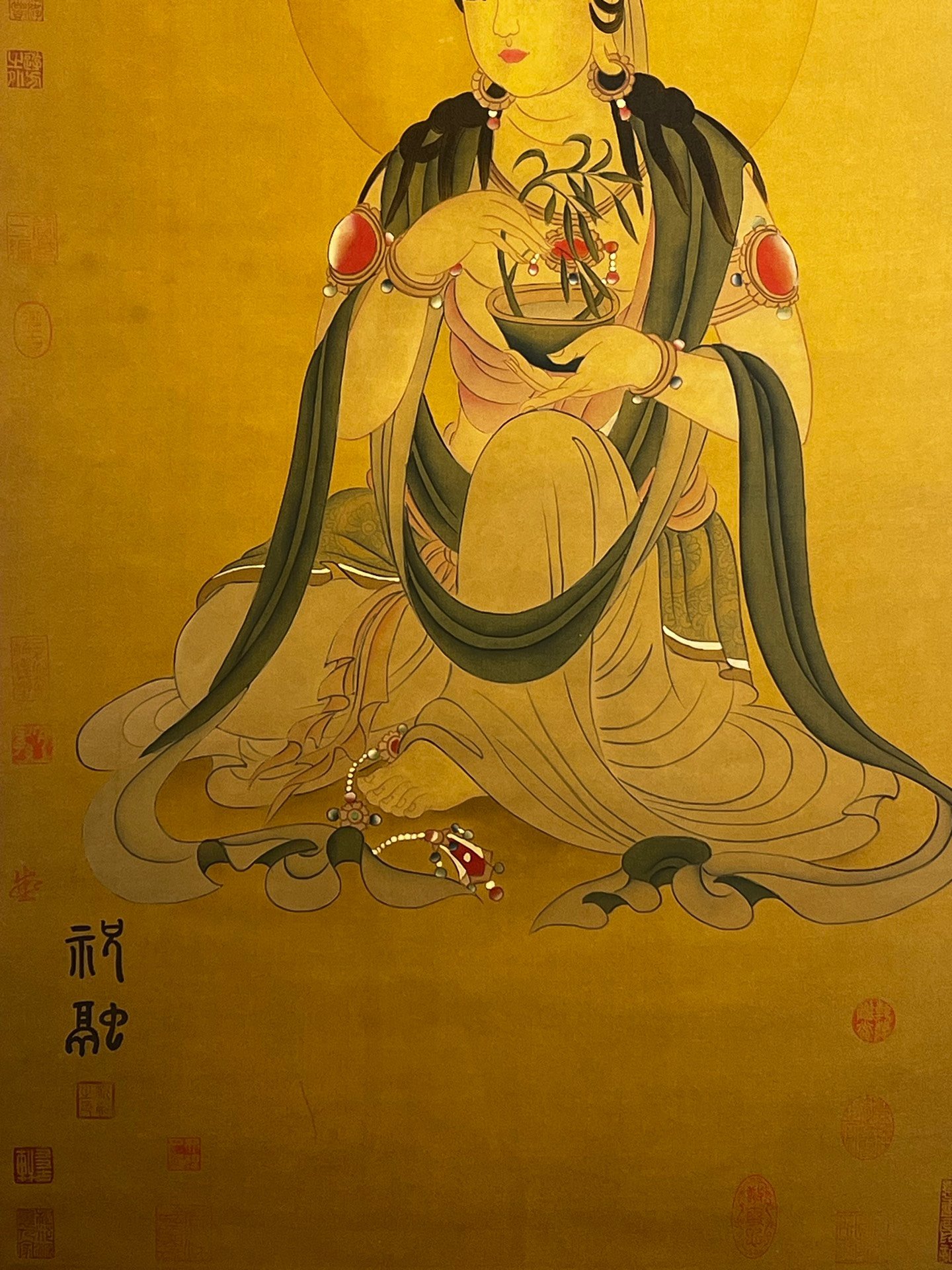 Chinese scroll painting Zhu Rong