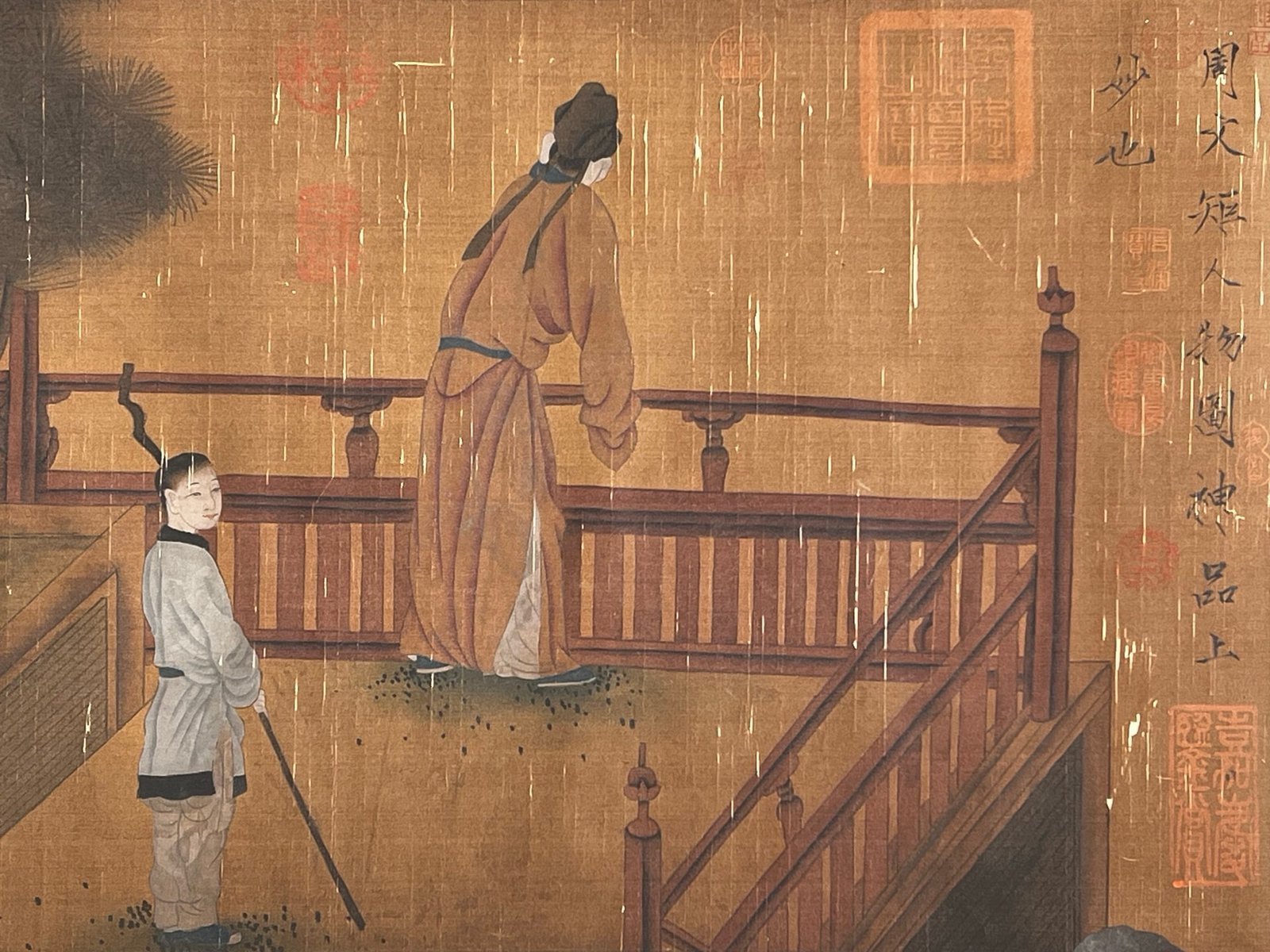 Chinese scroll painting Zhou Wenju