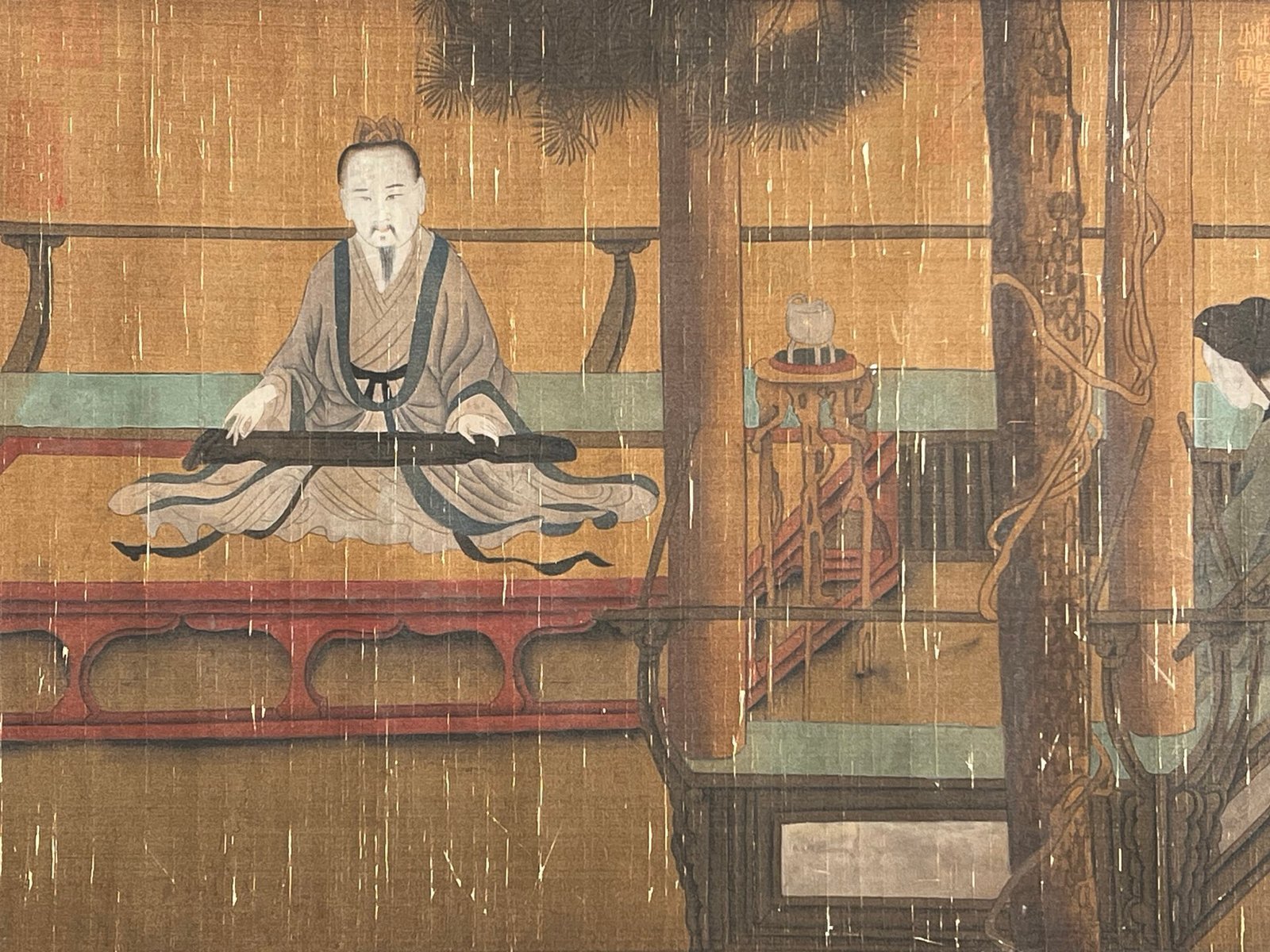 Chinese scroll painting Zhou Wenju