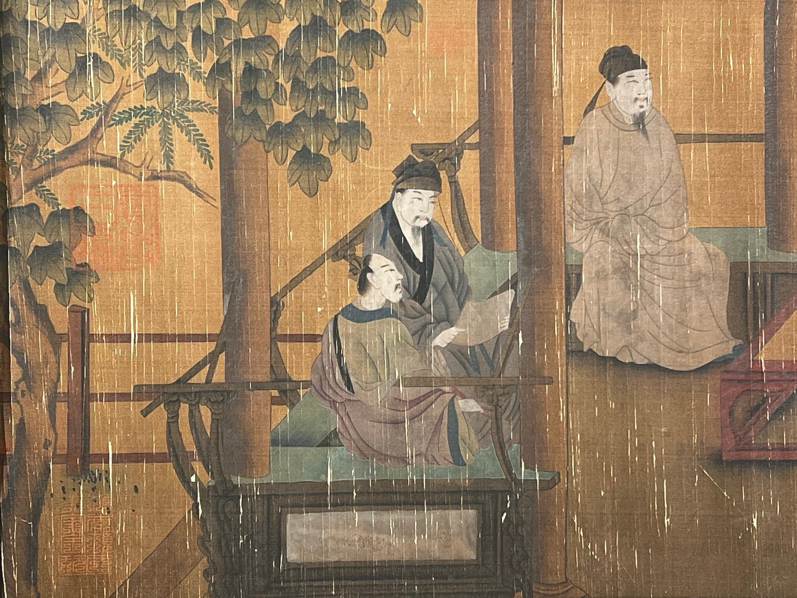 Chinese scroll painting Zhou Wenju