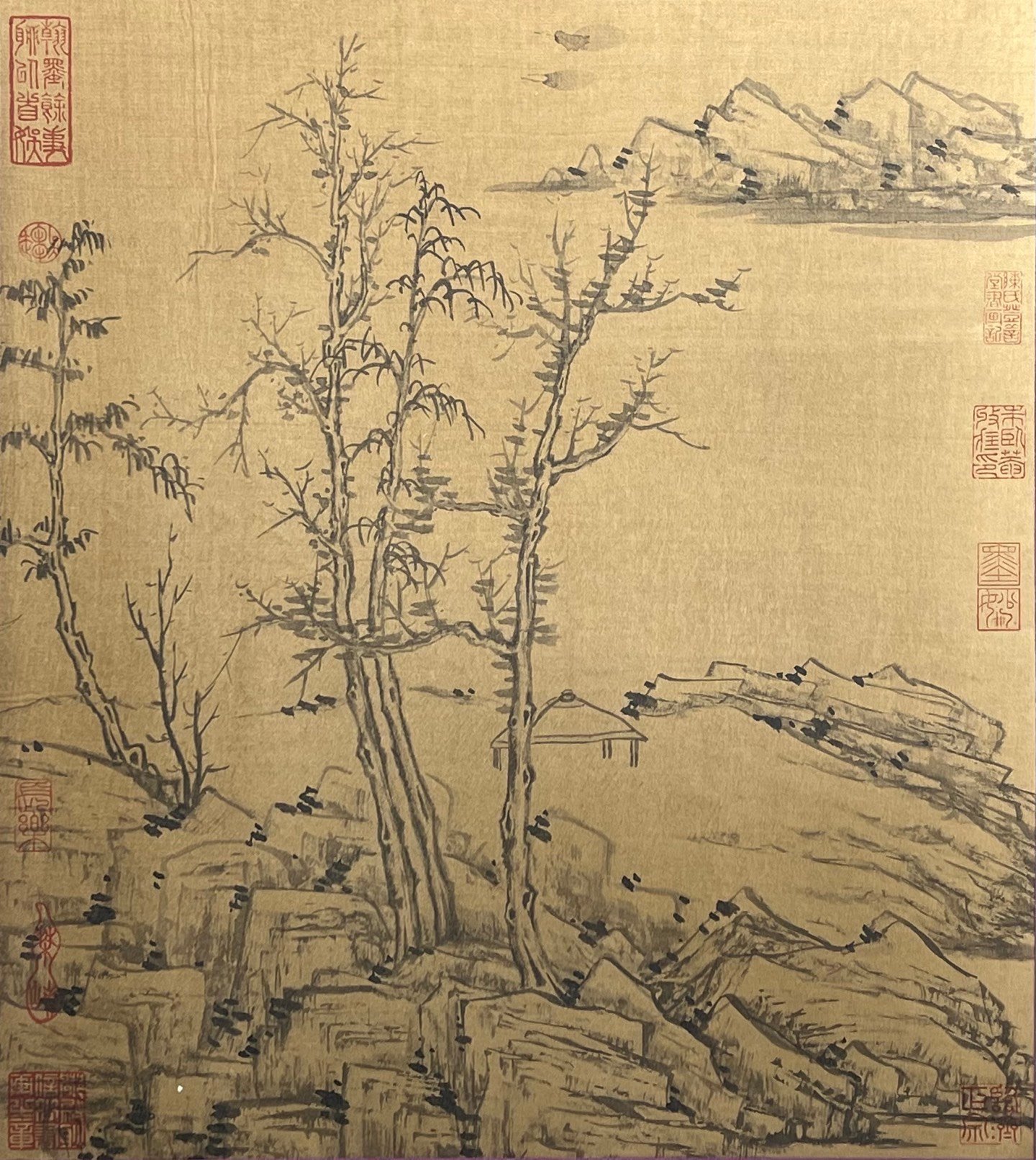 Chinese scroll painting Li Shimin
