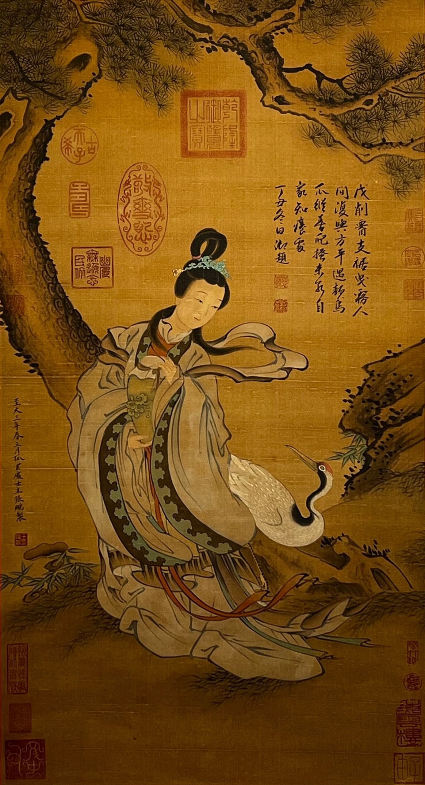 Chinese scroll painting Wang Zhenpeng