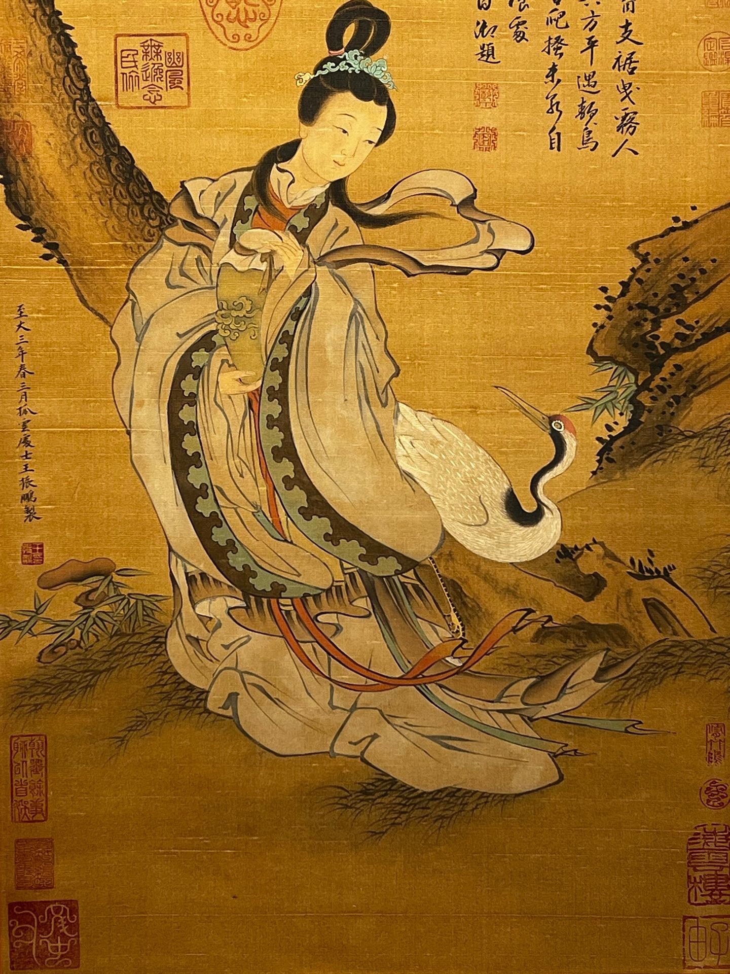 Chinese scroll painting Wang Zhenpeng