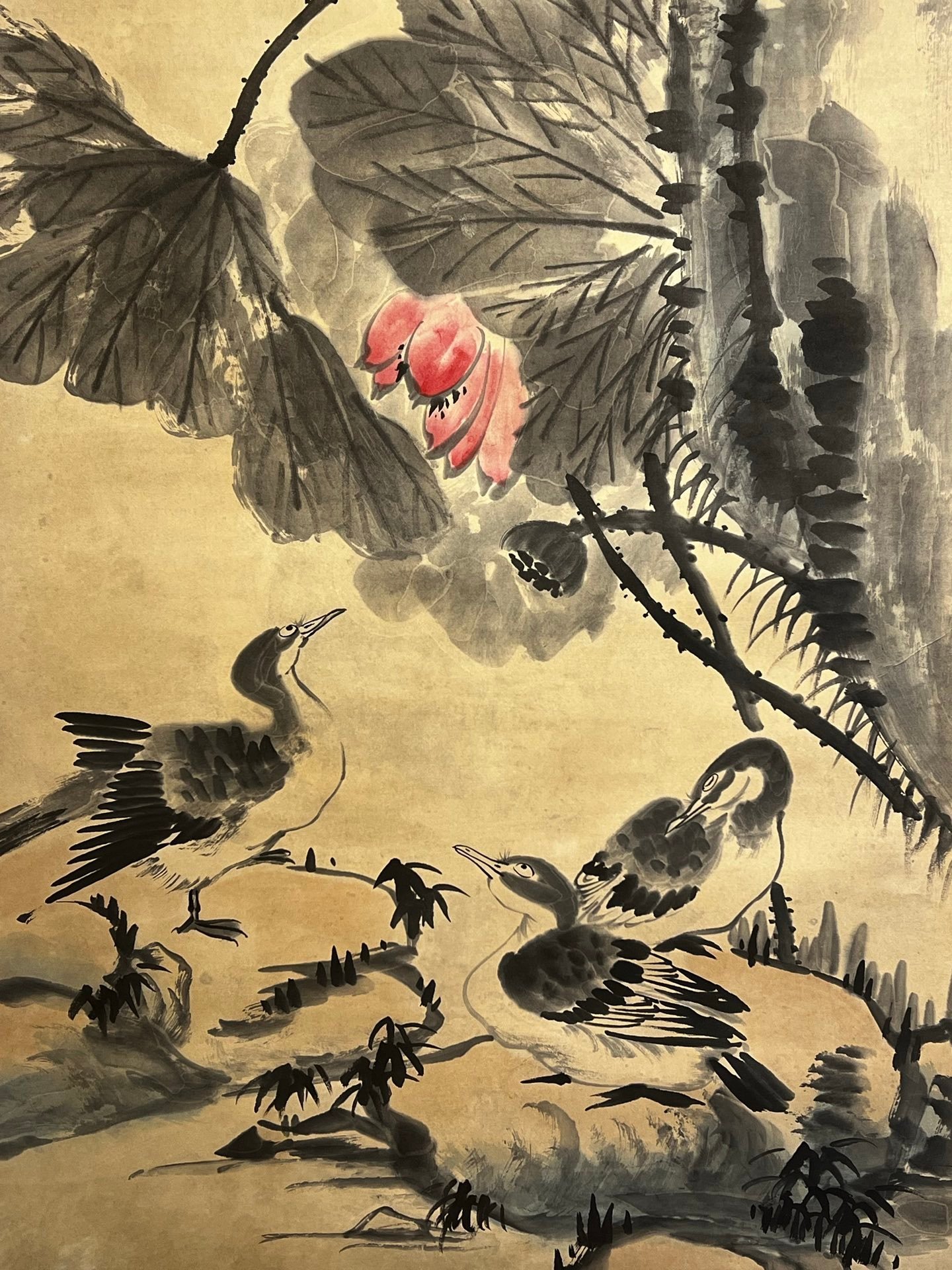 Chinese scroll painting Ba Da Shan Ren Zhu Da