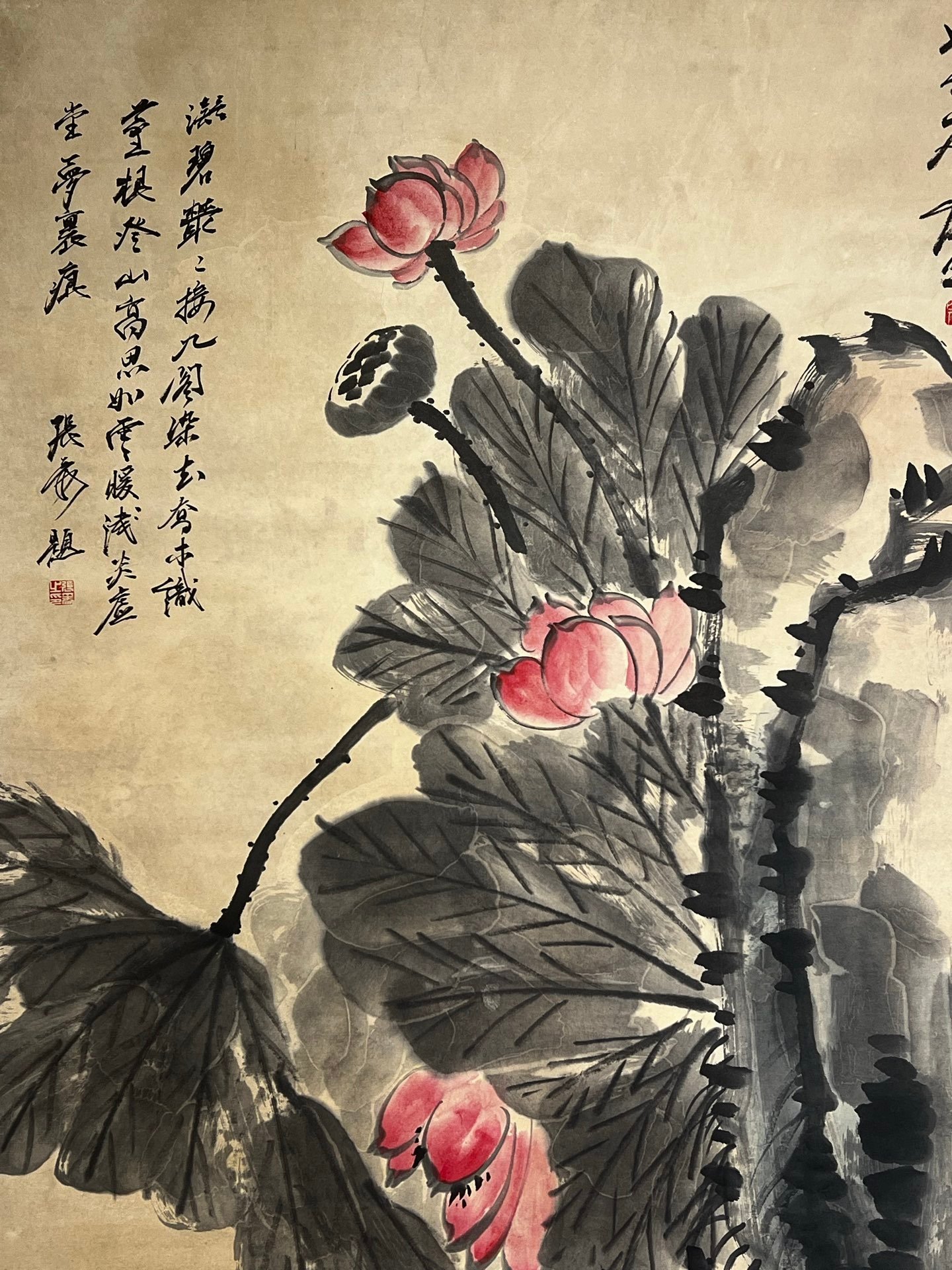 Chinese scroll painting Ba Da Shan Ren Zhu Da