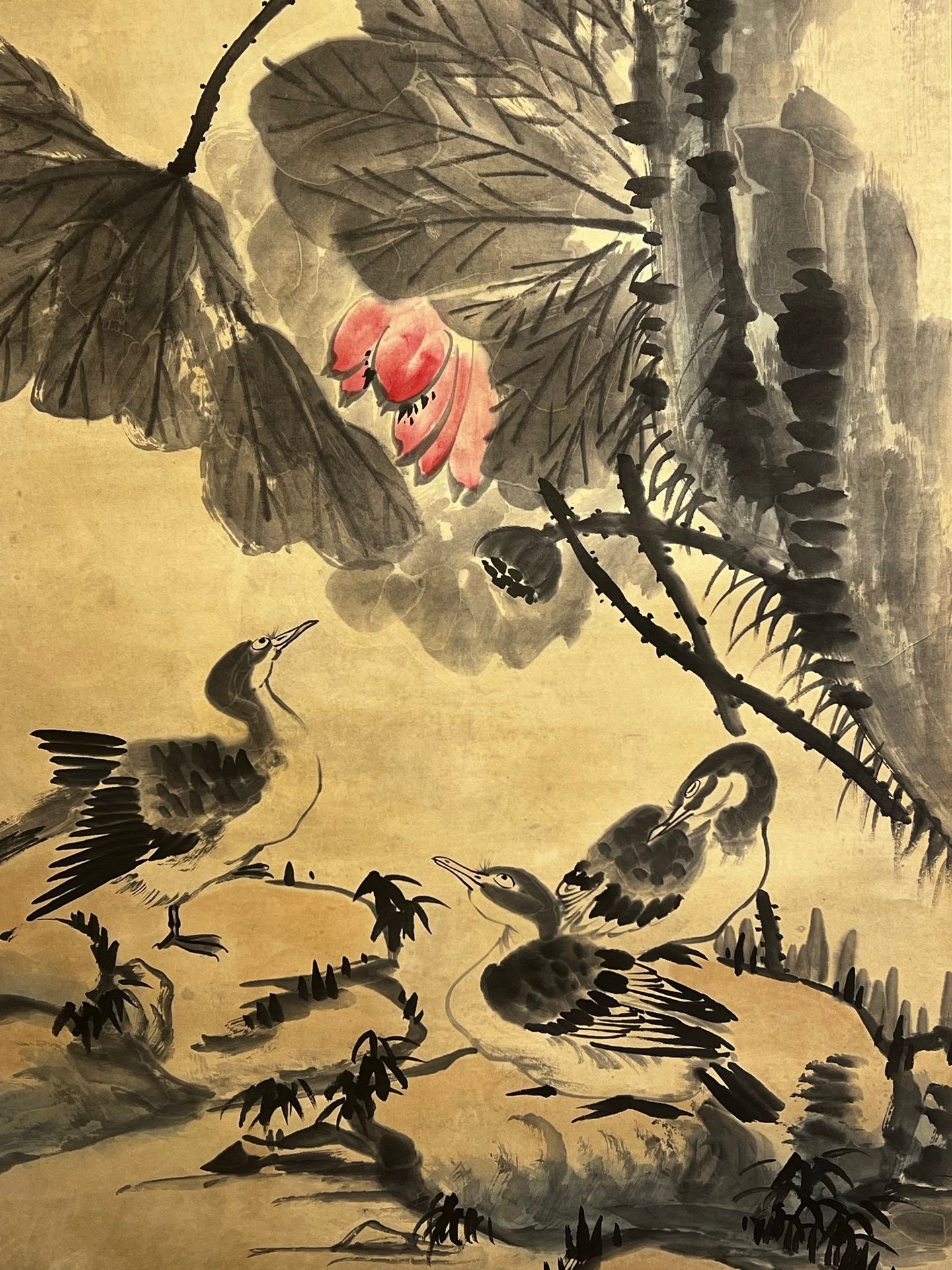 Chinese scroll painting Ba Da Shan Ren Zhu Da