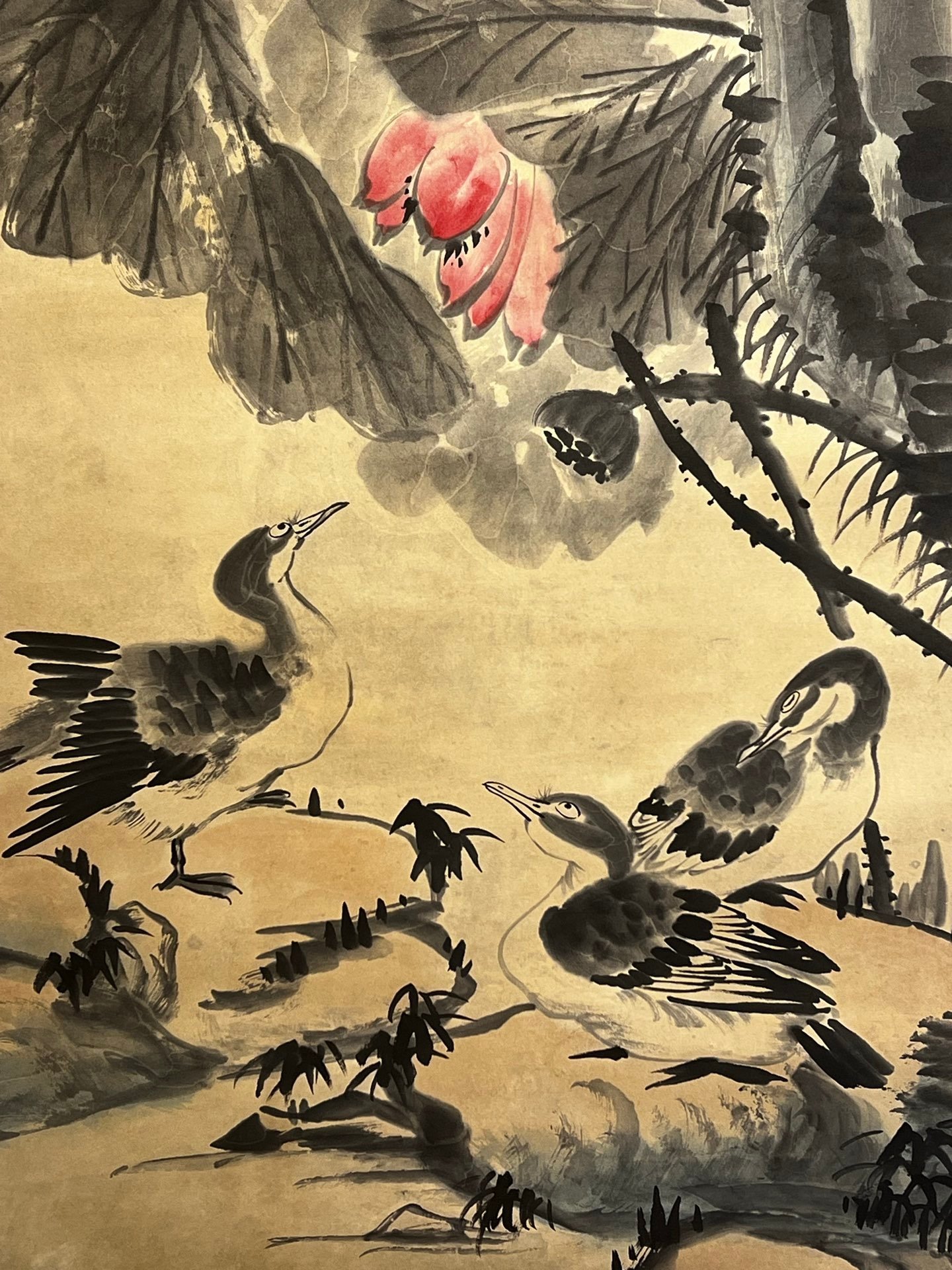 Chinese scroll painting Ba Da Shan Ren Zhu Da