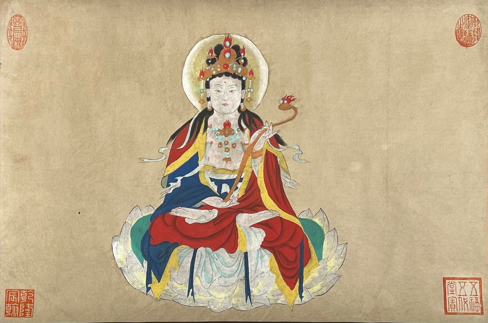Chinese scroll painting Zhu Rong