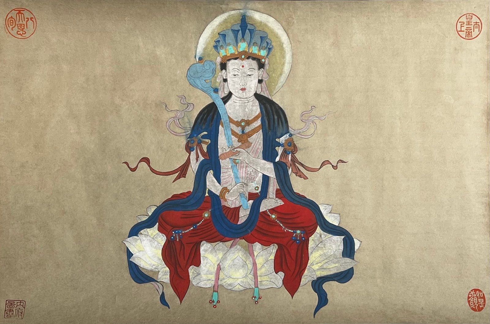 Chinese scroll painting Zhu Rong