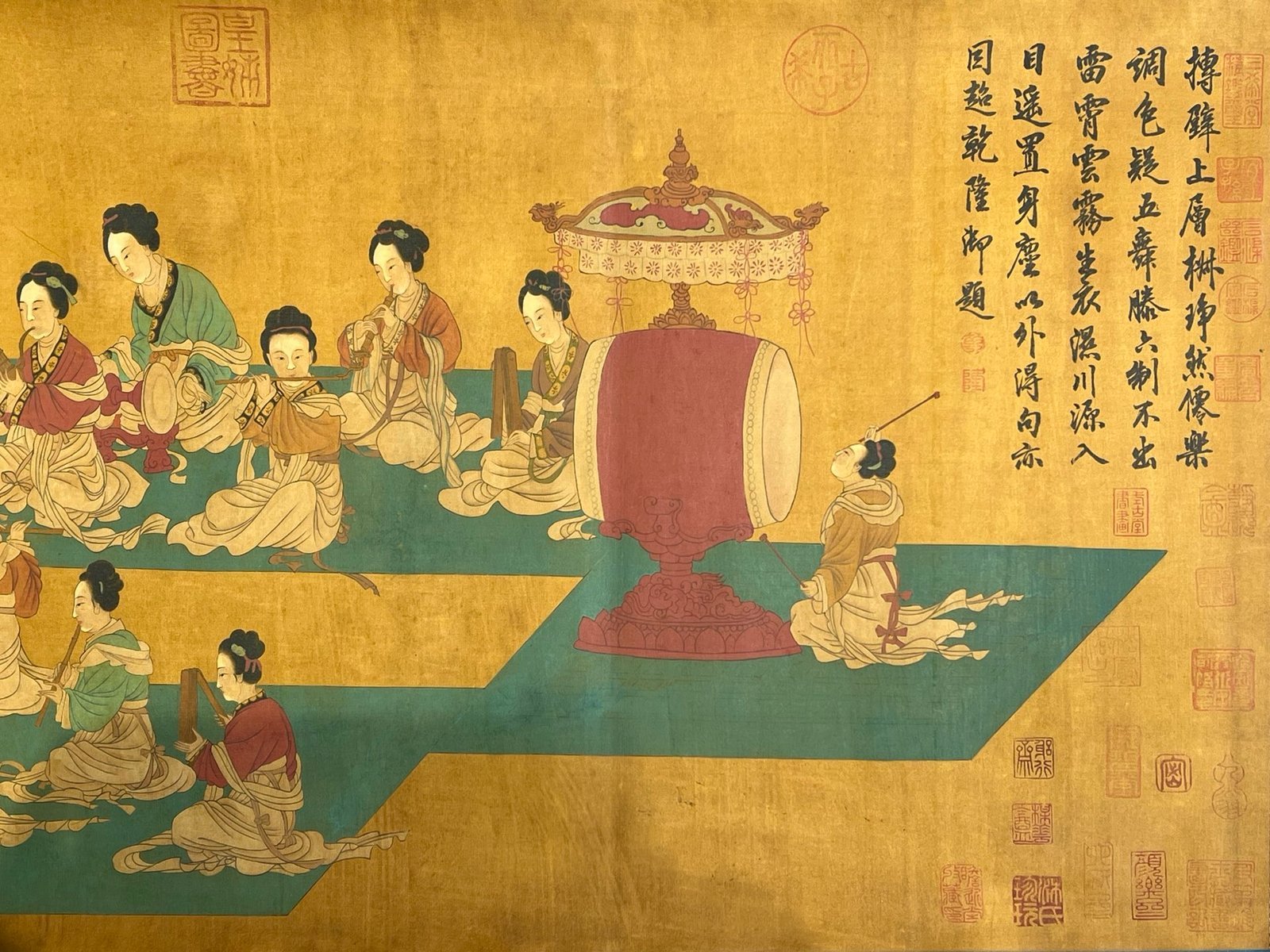 Chinese scroll painting Zhou Wenj